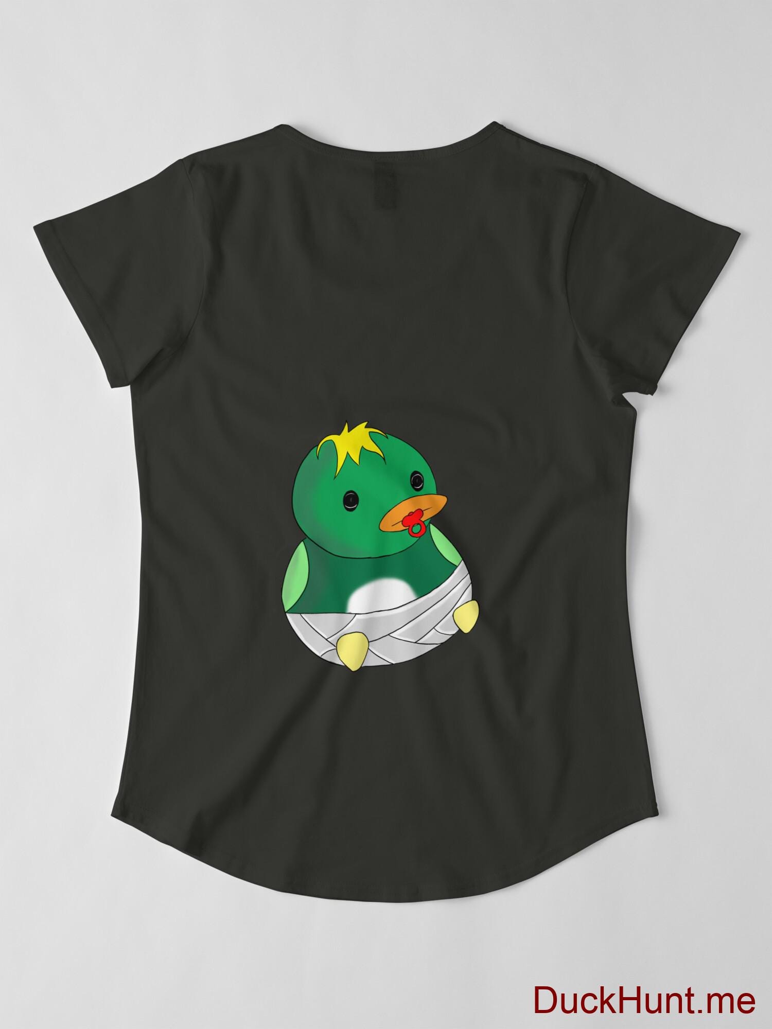 Baby duck Coal Premium Scoop T-Shirt (Back printed) alternative image 2