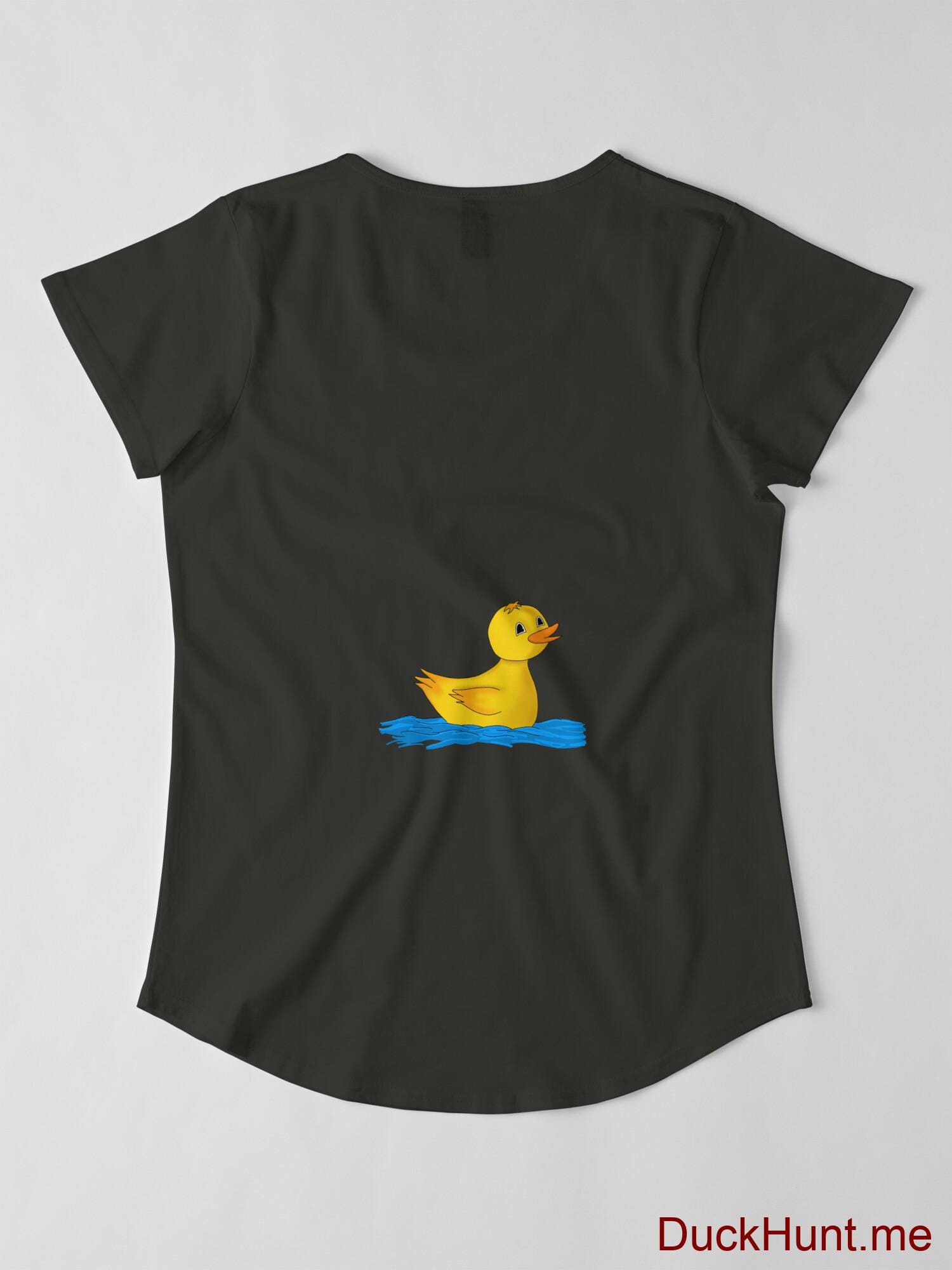 Plastic Duck Coal Premium Scoop T-Shirt (Back printed) alternative image 2