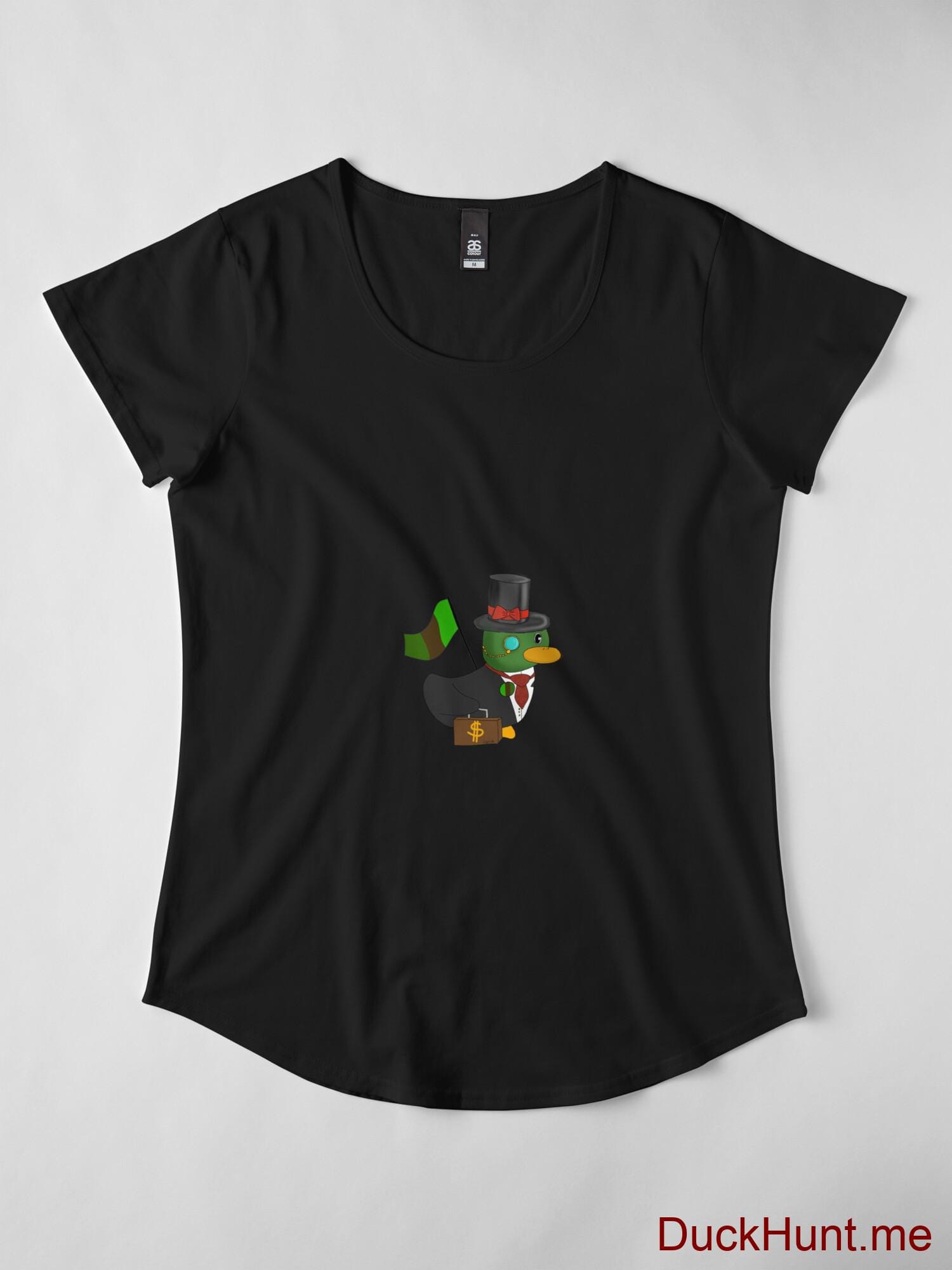 Golden Duck Black Premium Scoop T-Shirt (Front printed) alternative image 3