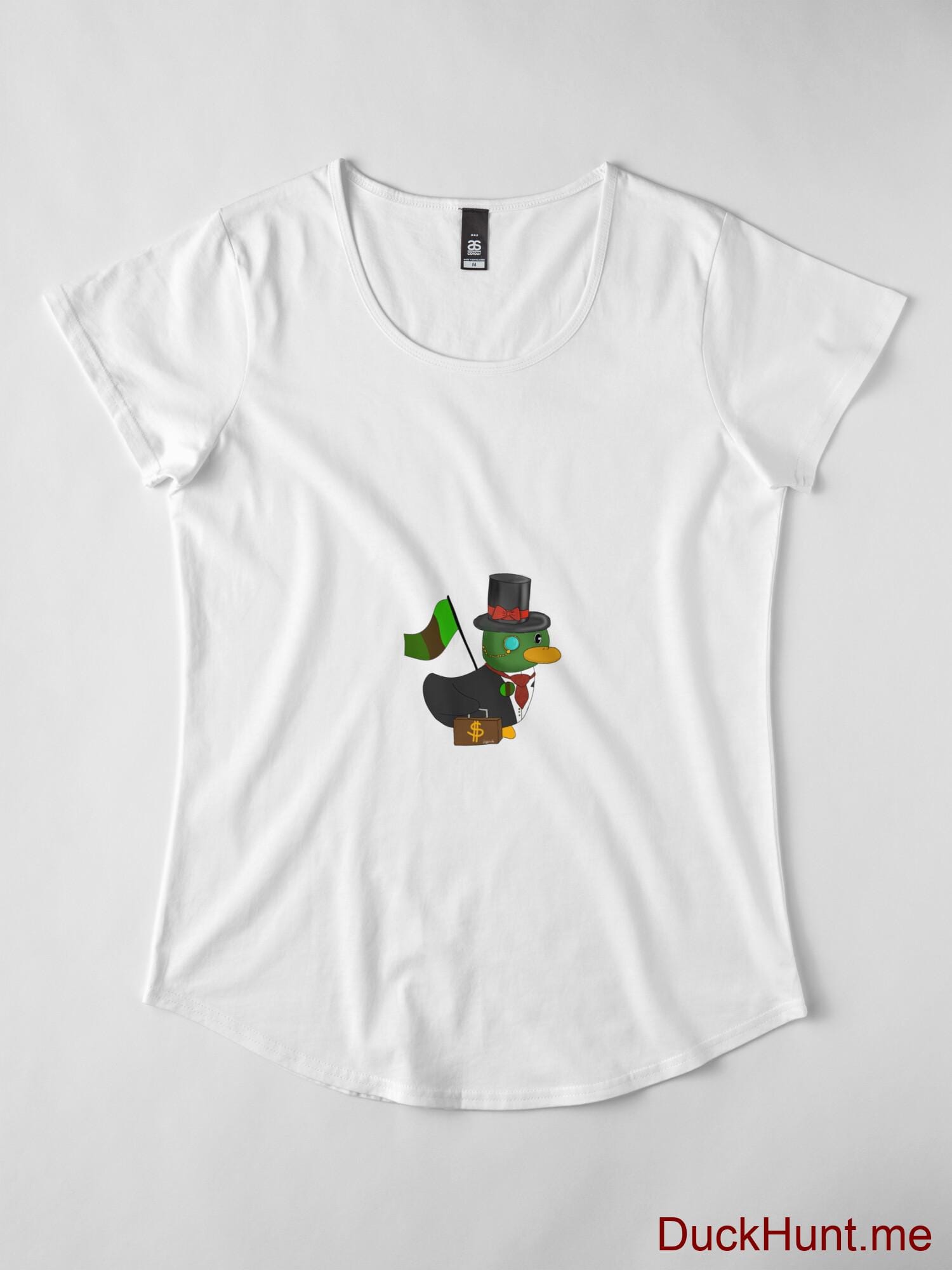 Golden Duck White Premium Scoop T-Shirt (Front printed) alternative image 3
