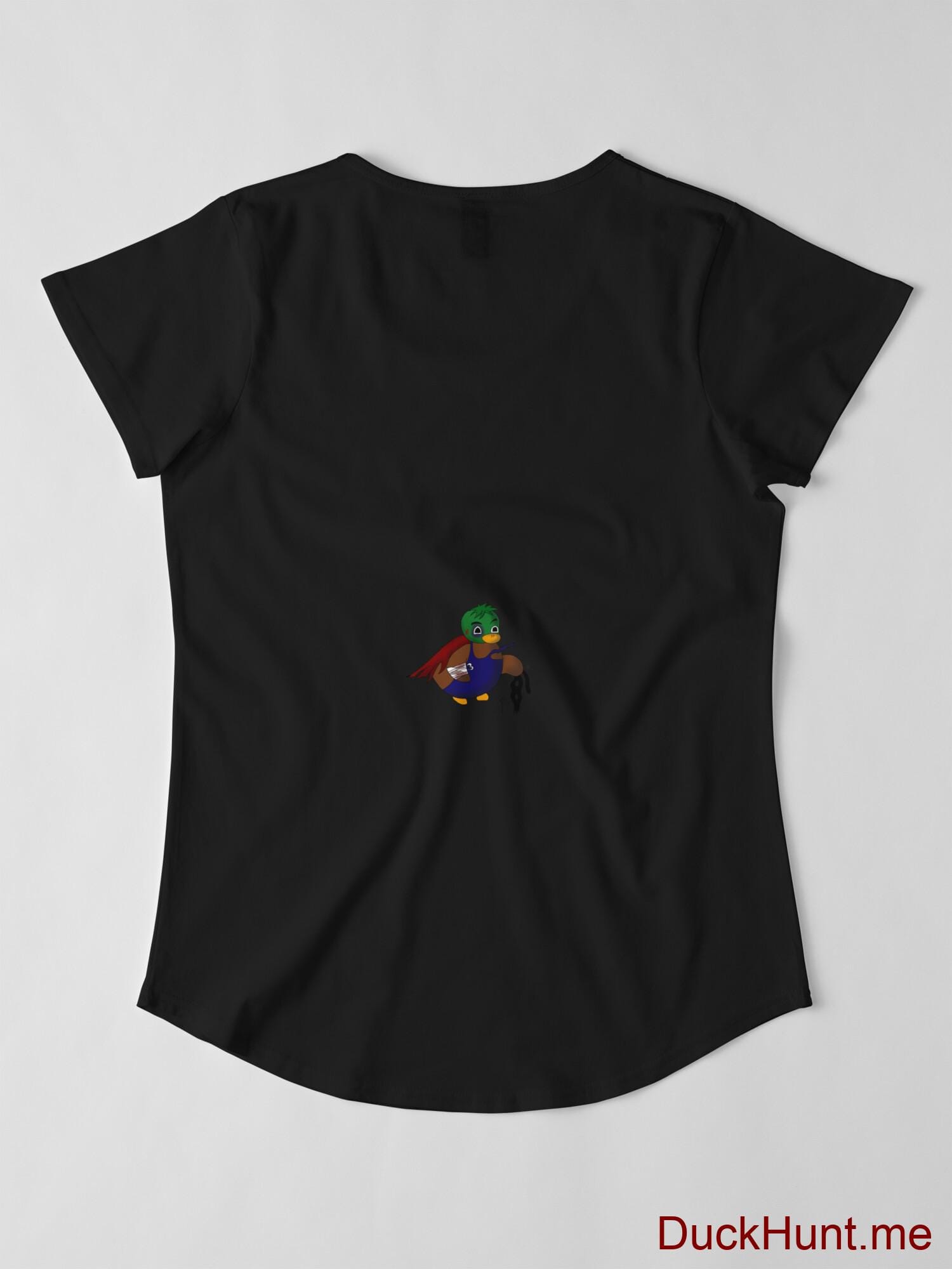 Dead DuckHunt Boss (smokeless) Black Premium Scoop T-Shirt (Back printed) alternative image 2