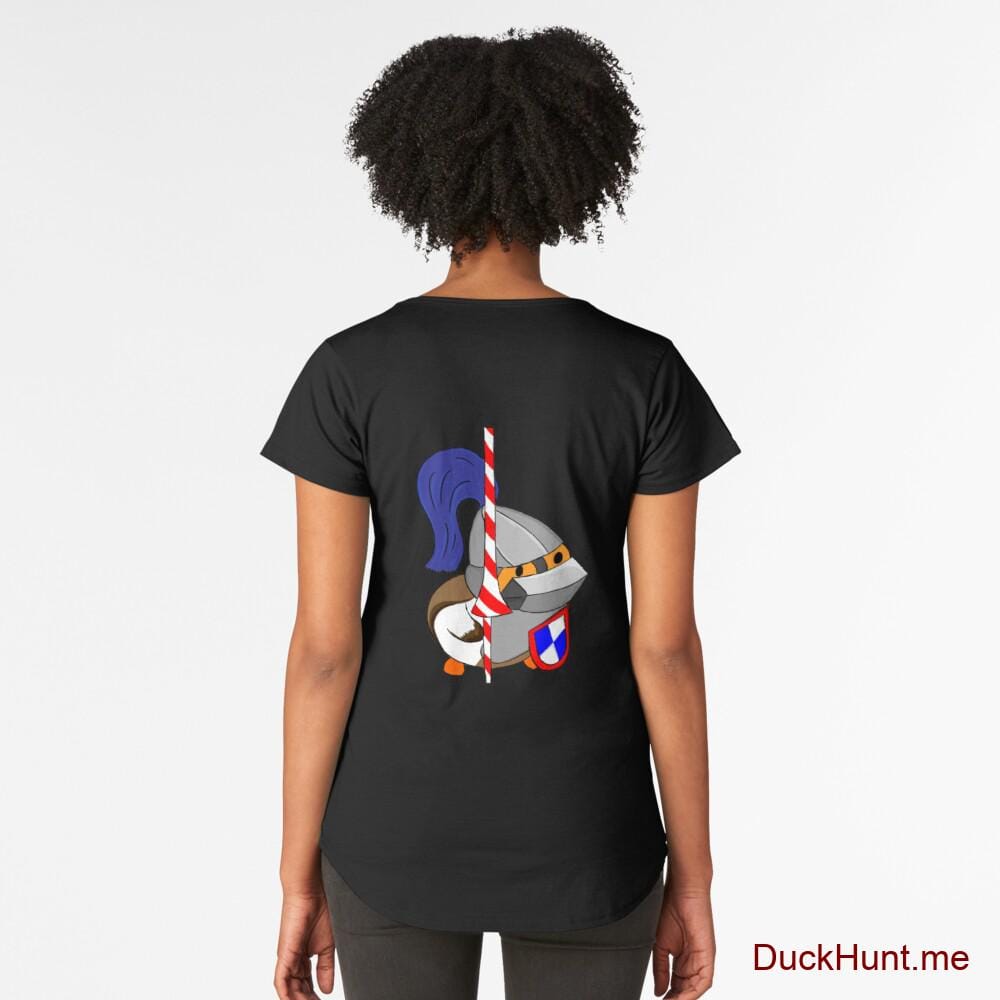 Armored Duck Black Premium Scoop T-Shirt (Back printed)