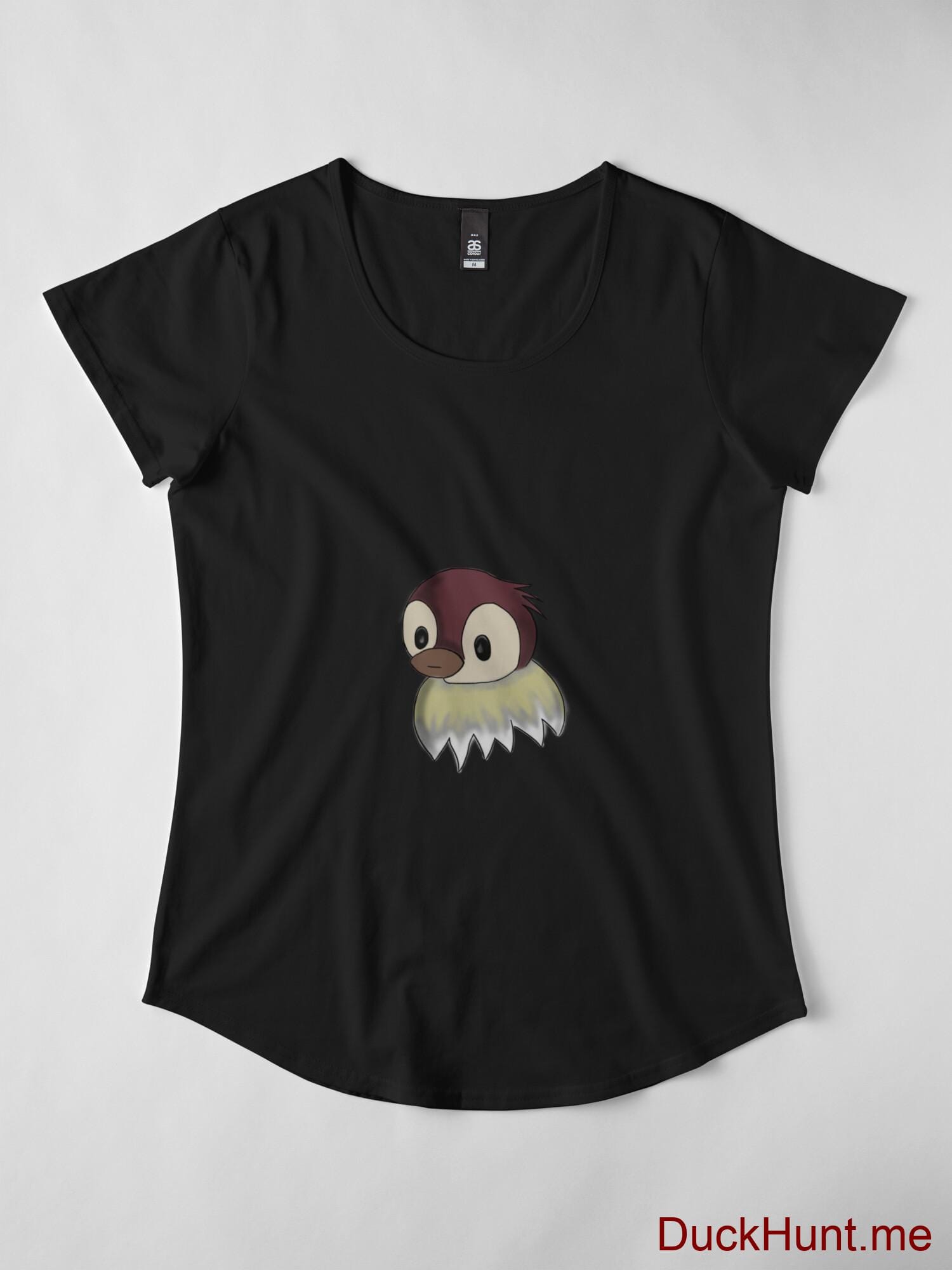Ghost Duck (fogless) Black Premium Scoop T-Shirt (Front printed) alternative image 3