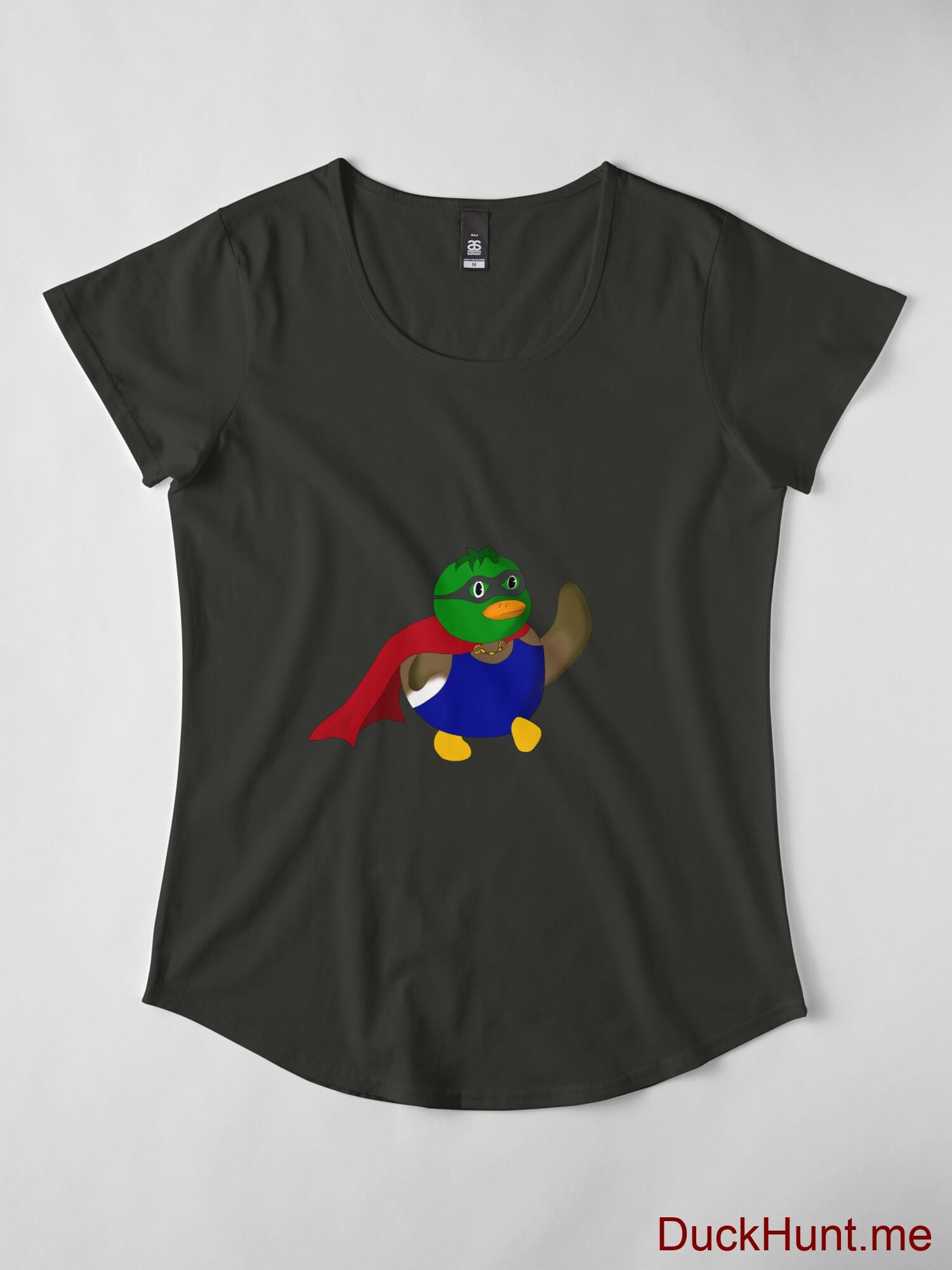 Alive Boss Duck Coal Premium Scoop T-Shirt (Front printed) alternative image 3