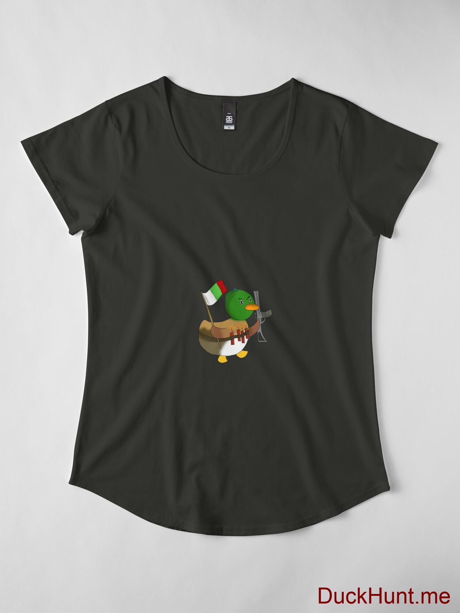 Kamikaze Duck Coal Premium Scoop T-Shirt (Front printed) alternative image 3