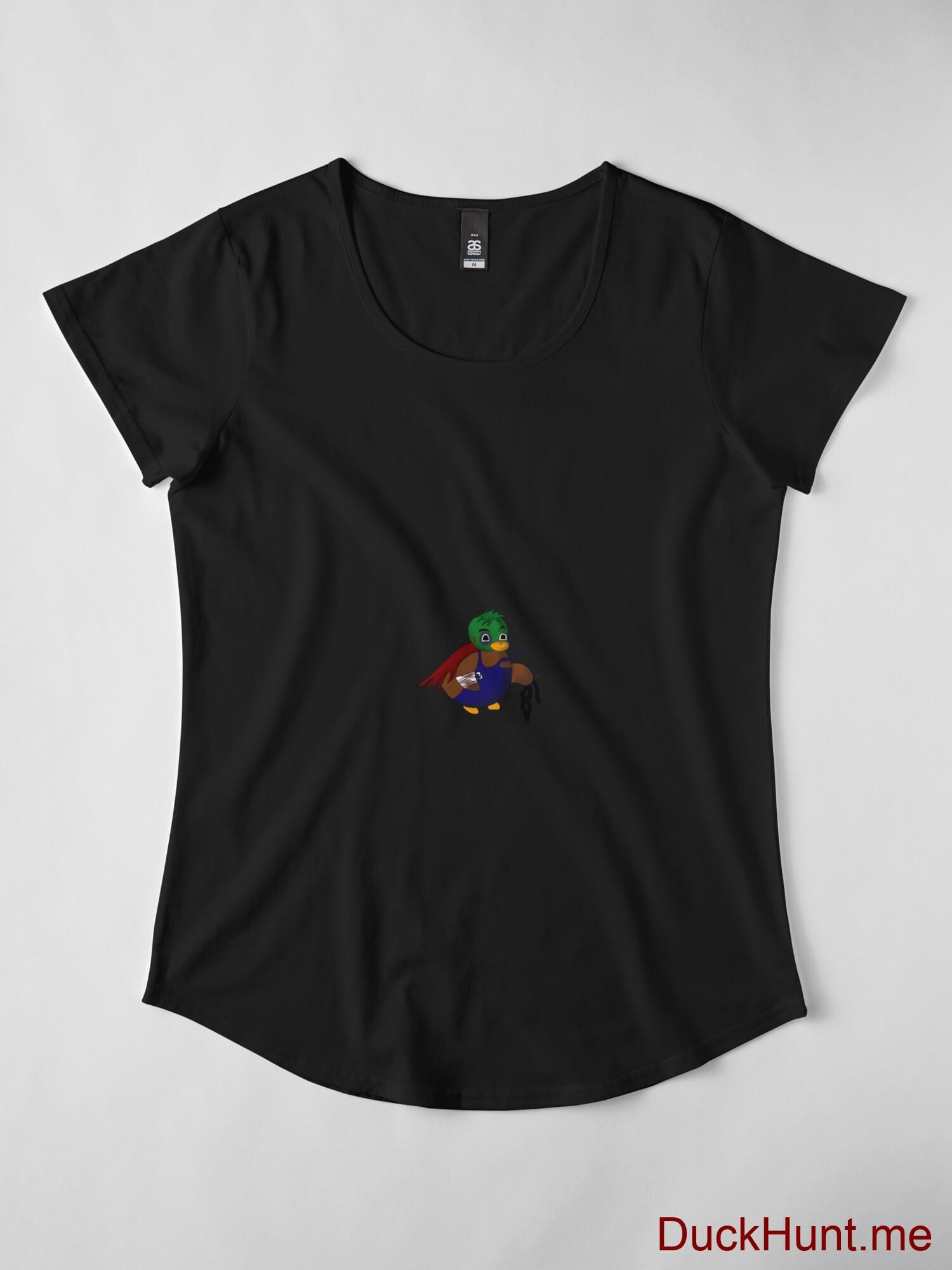 Dead DuckHunt Boss (smokeless) Black Premium Scoop T-Shirt (Front printed) alternative image 3