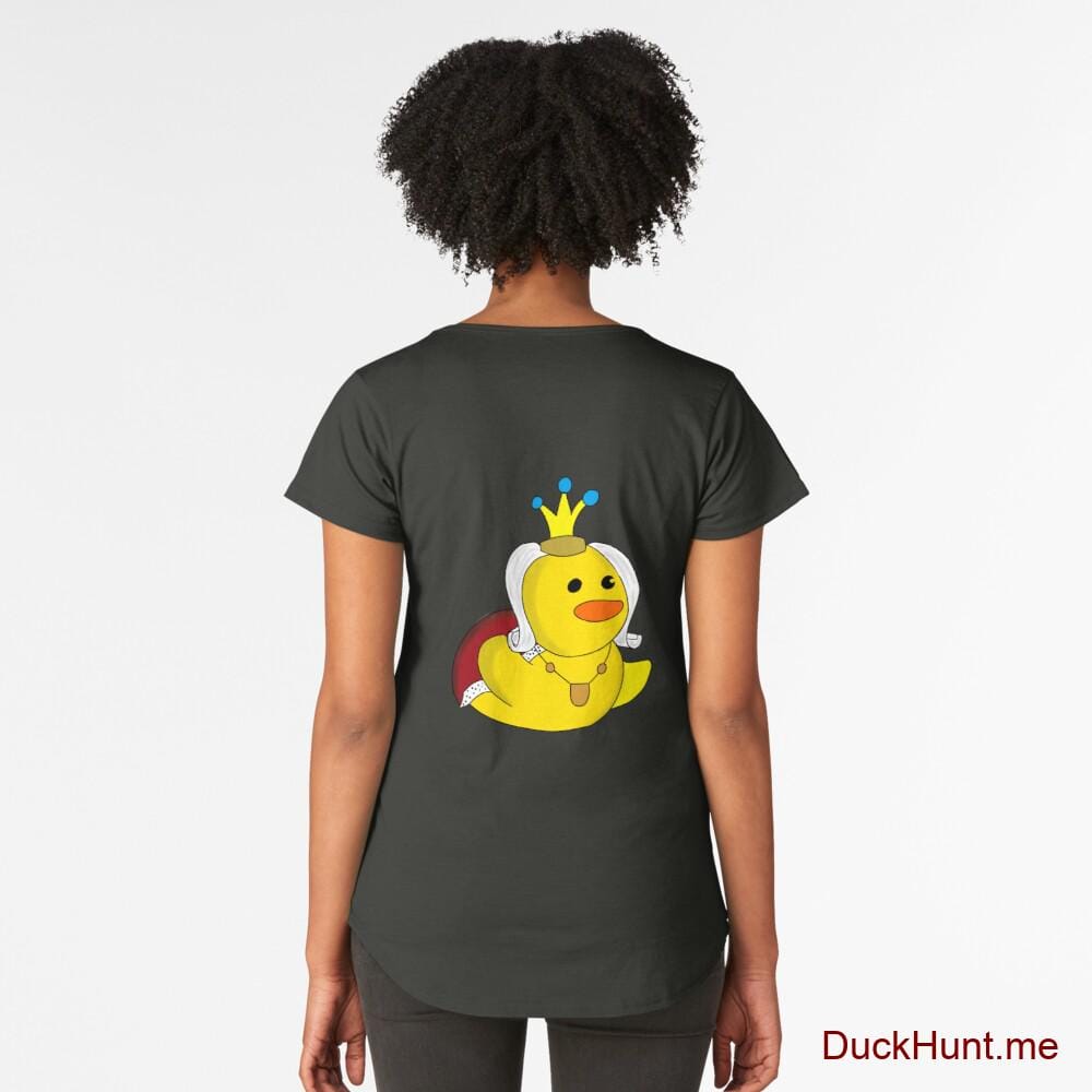 Royal Duck Coal Premium Scoop T-Shirt (Back printed)