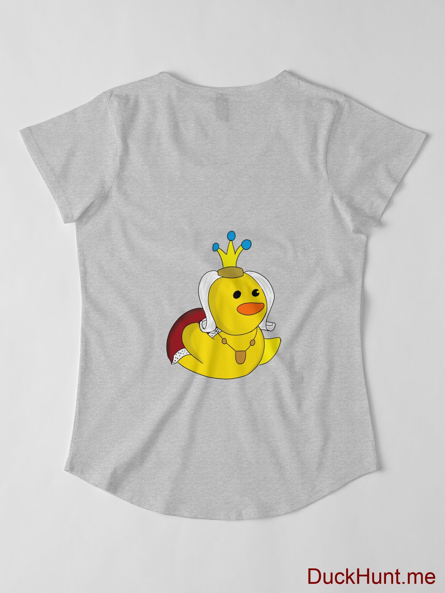 Royal Duck Heather Grey Premium Scoop T-Shirt (Back printed) alternative image 2