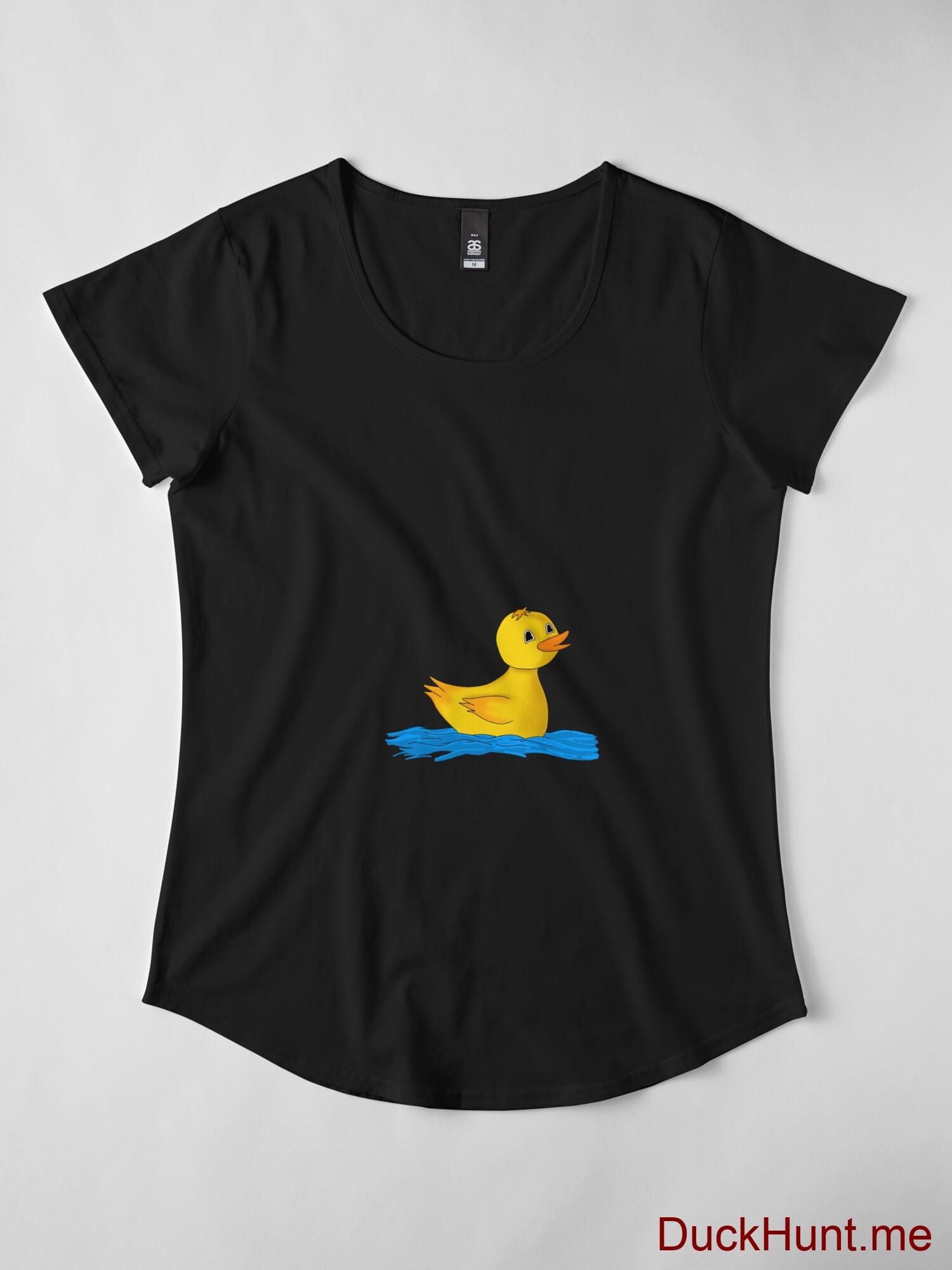 Plastic Duck Black Premium Scoop T-Shirt (Front printed) alternative image 3
