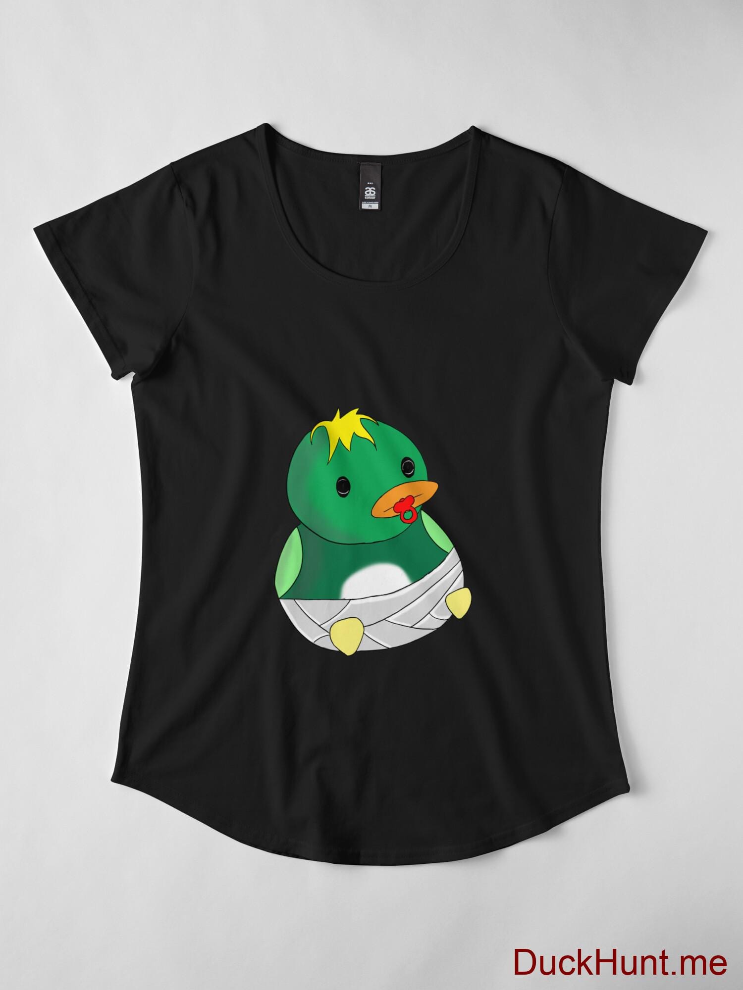 Baby duck Black Premium Scoop T-Shirt (Front printed) alternative image 3