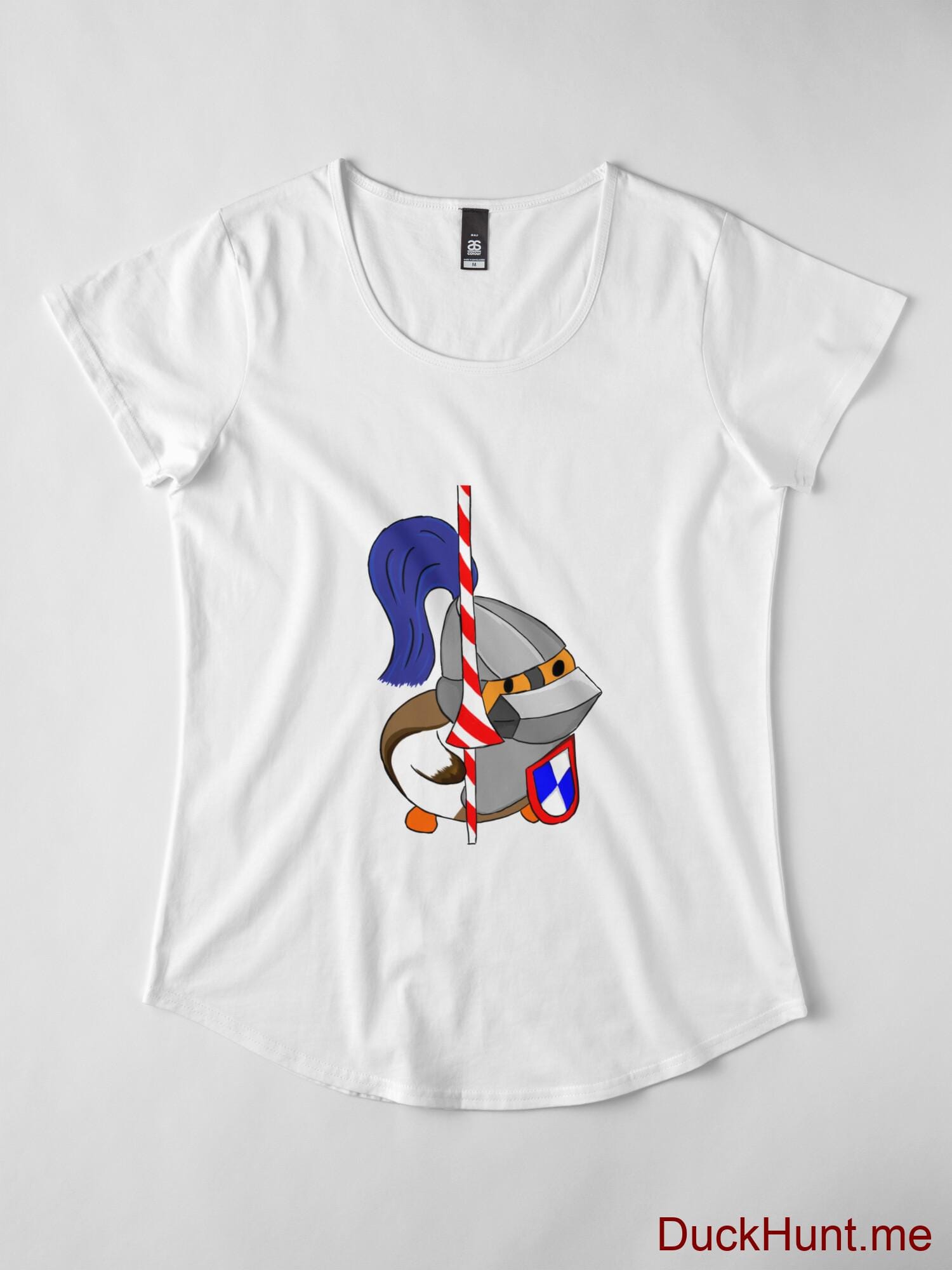 Armored Duck White Premium Scoop T-Shirt (Front printed) alternative image 3