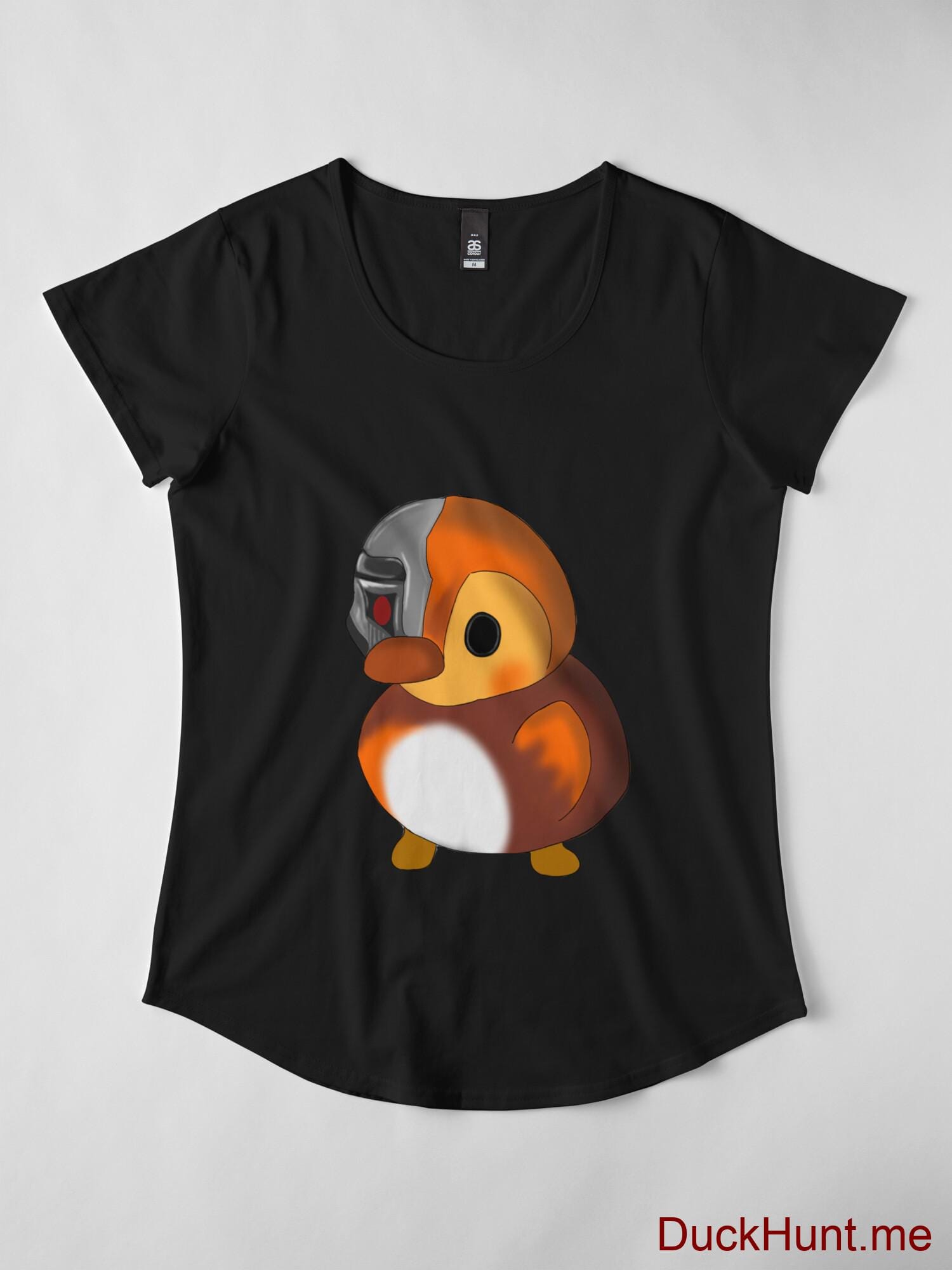 Mechanical Duck Black Premium Scoop T-Shirt (Back printed) alternative image 3