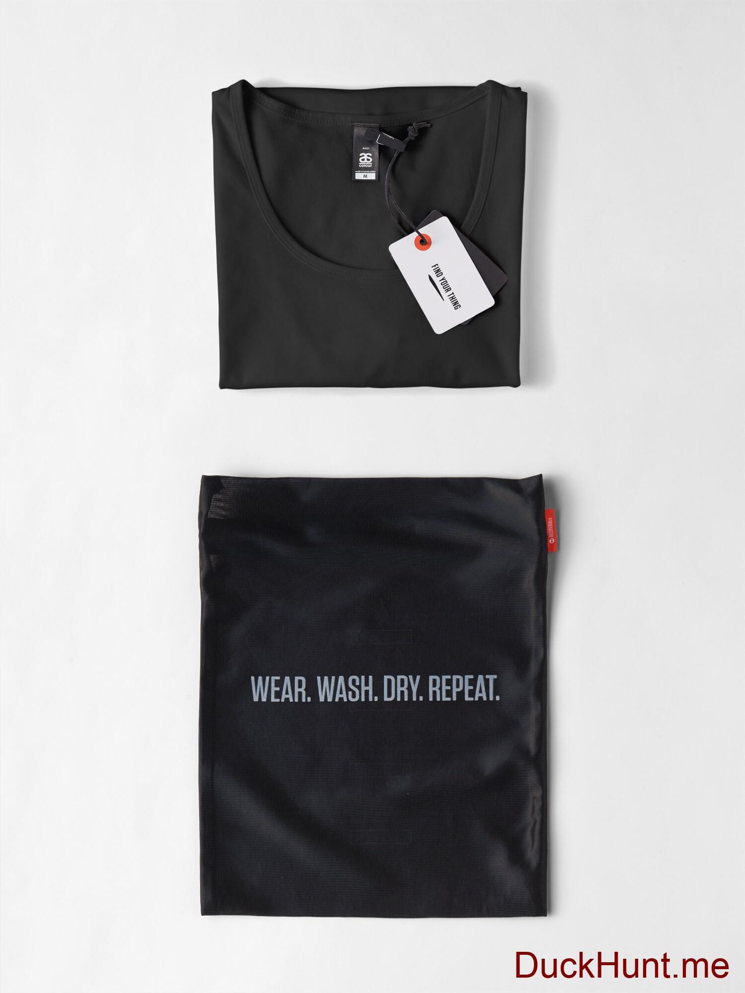 Ghost Duck (foggy) Black Premium Scoop T-Shirt (Front printed) alternative image 5