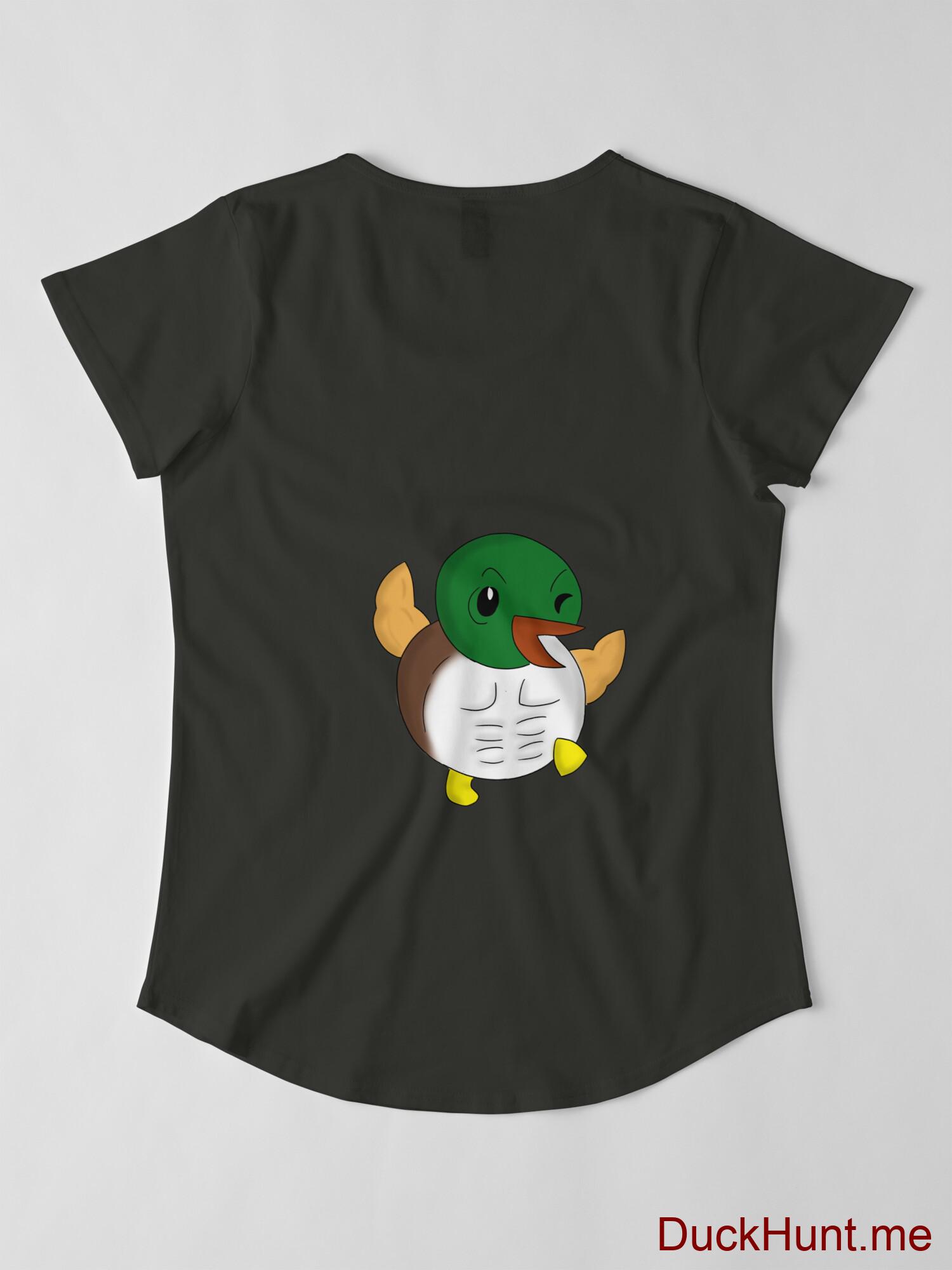 Super duck Coal Premium Scoop T-Shirt (Back printed) alternative image 2
