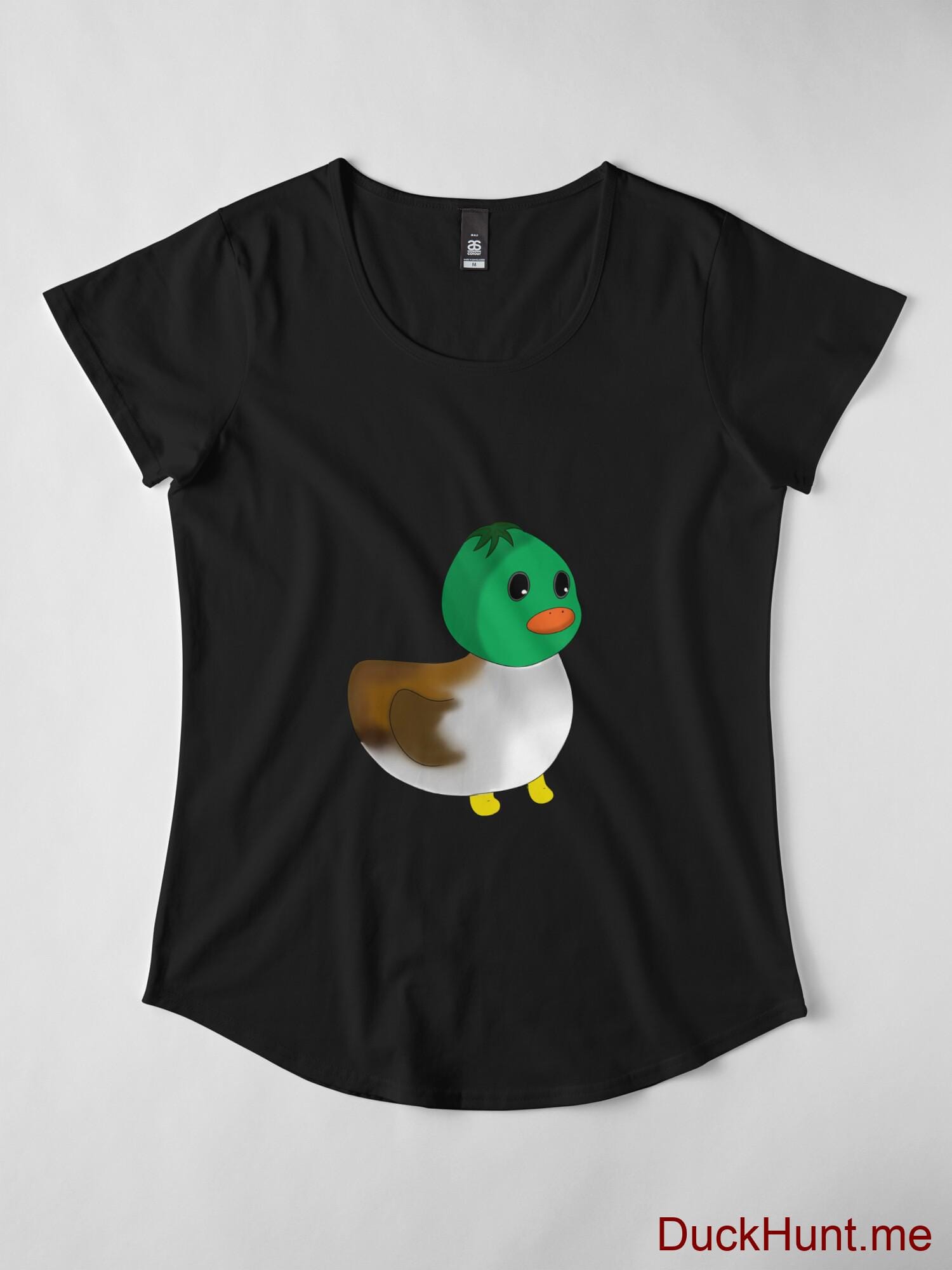 Normal Duck Black Premium Scoop T-Shirt (Front printed) alternative image 3