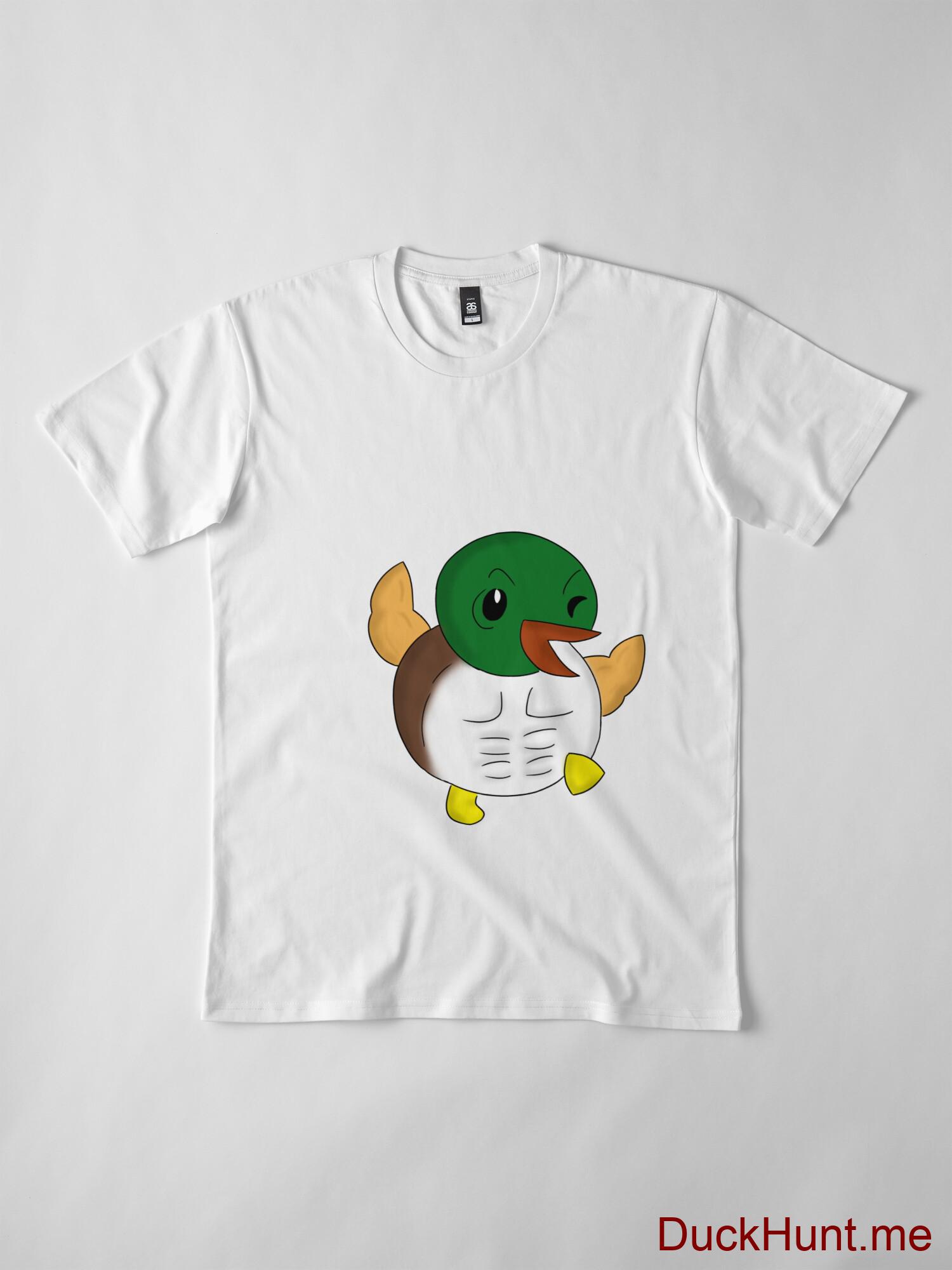 Super duck White Premium T-Shirt (Front printed) alternative image 3