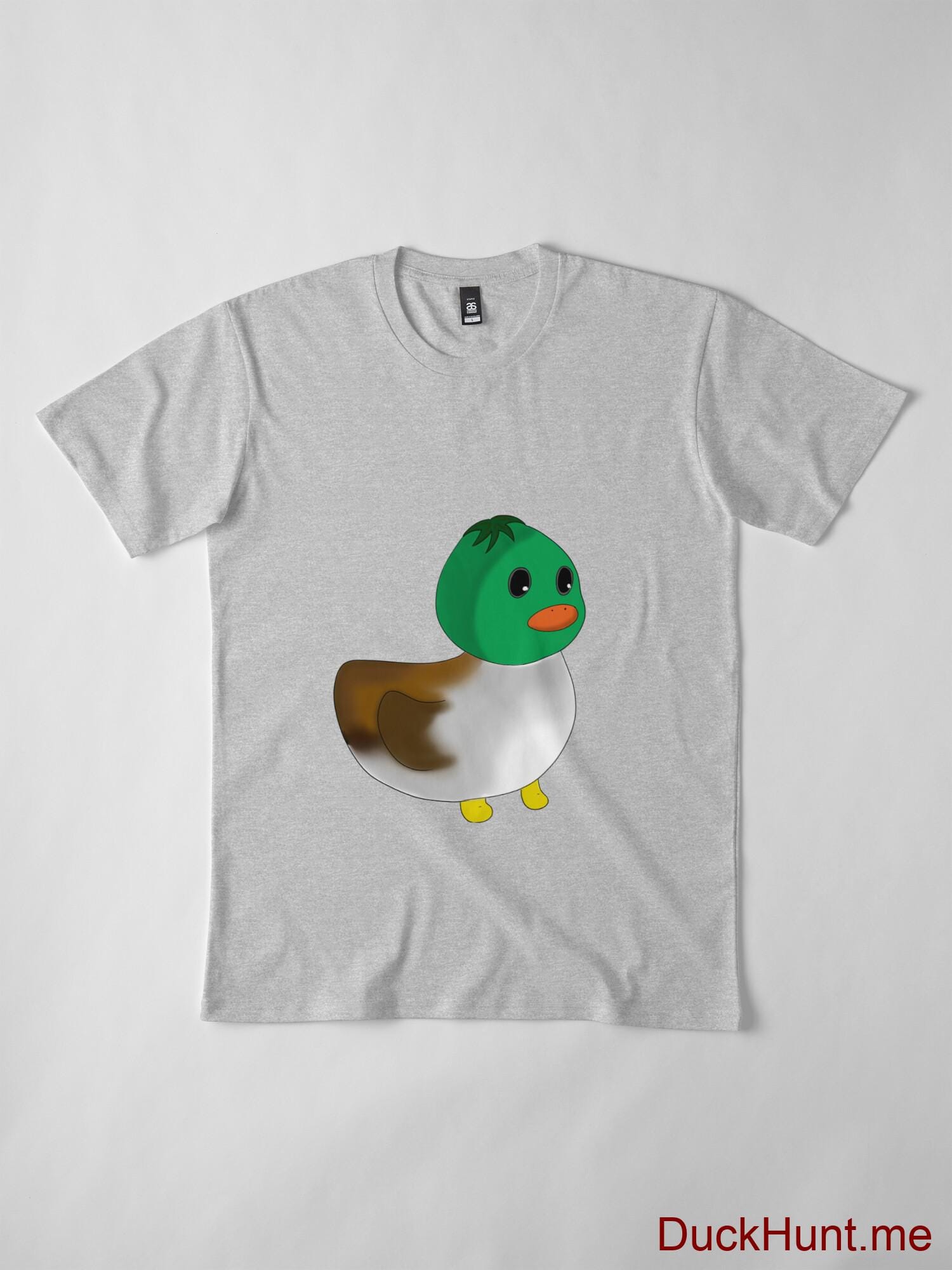 Normal Duck Heather Grey Premium T-Shirt (Front printed) alternative image 3
