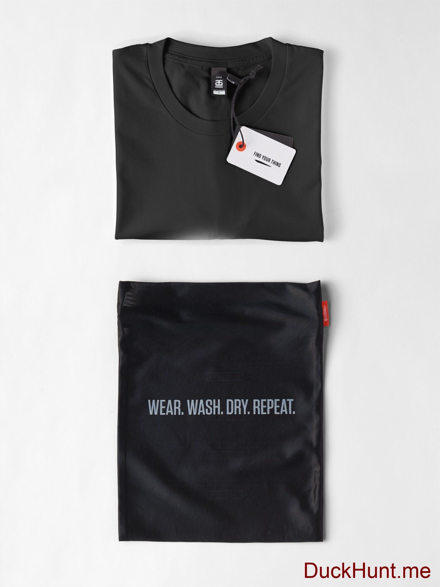 Ghost Duck (foggy) Black Premium T-Shirt (Front printed) alternative image 5