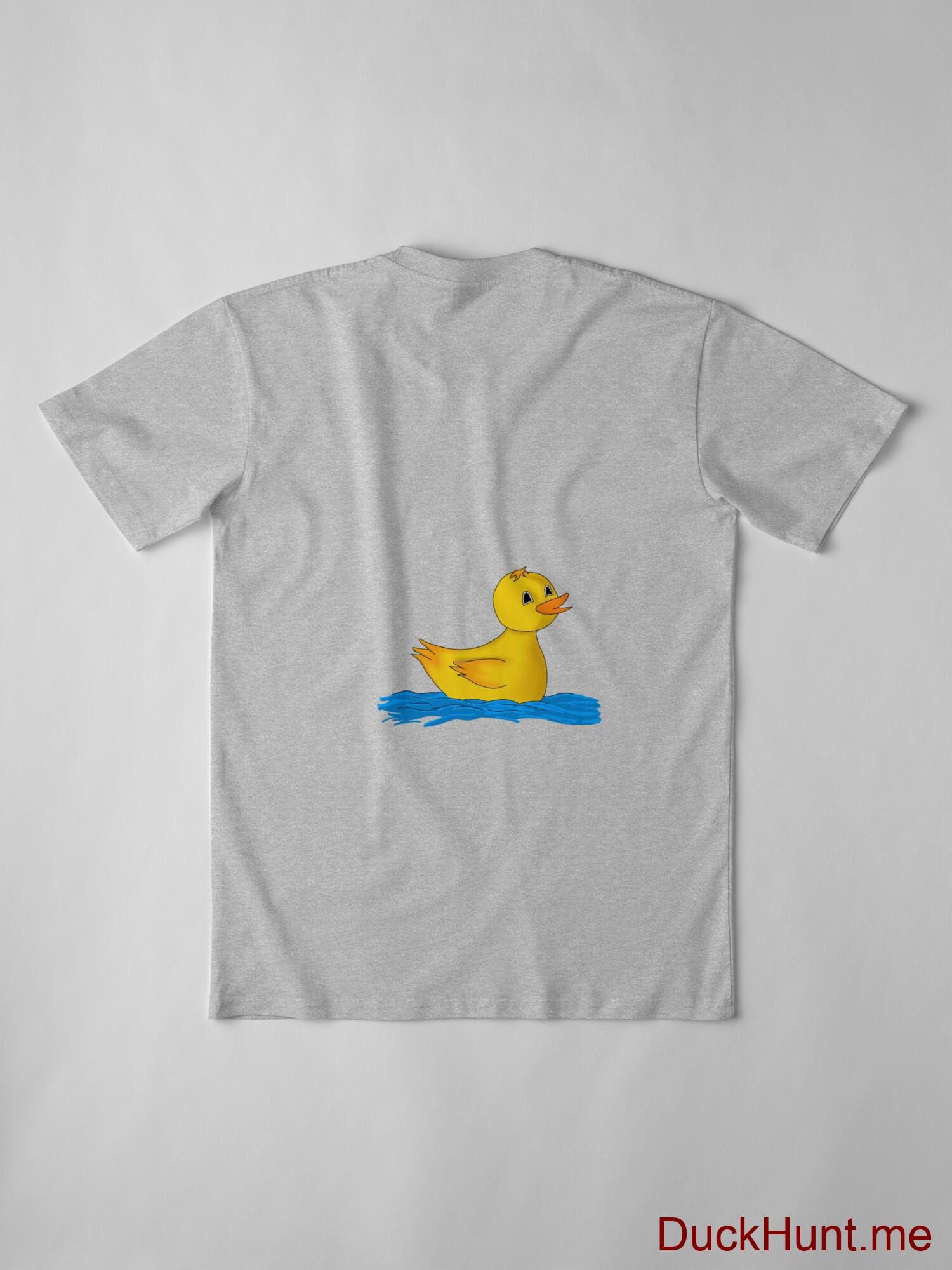 Plastic Duck Heather Grey Premium T-Shirt (Back printed) alternative image 2