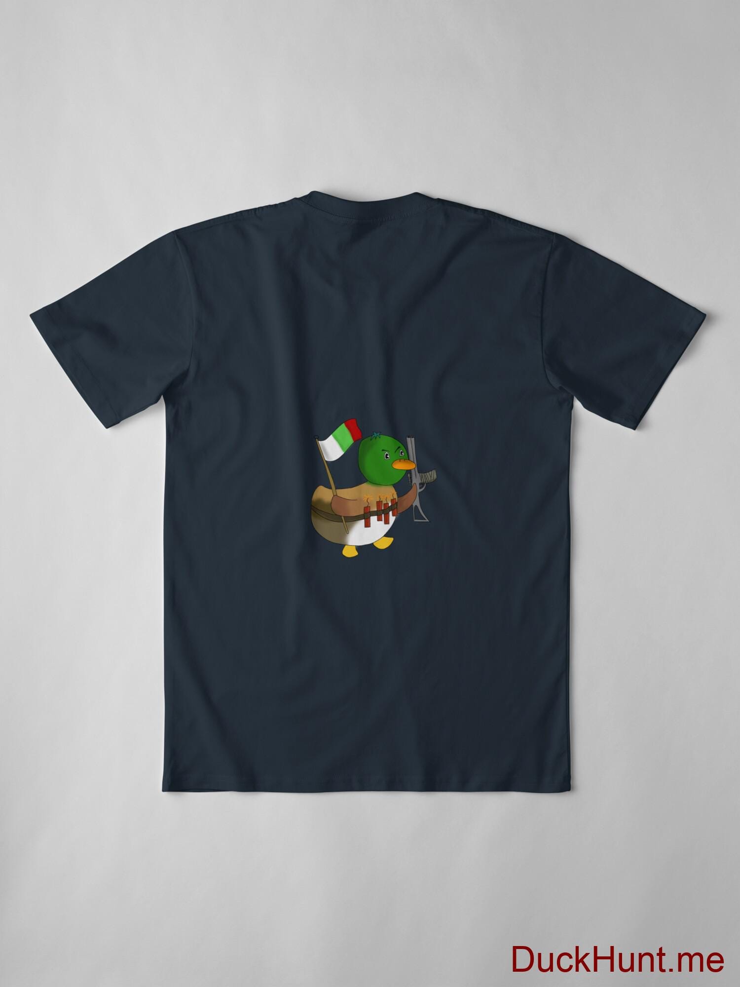 Kamikaze Duck Navy Premium T-Shirt (Back printed) alternative image 2