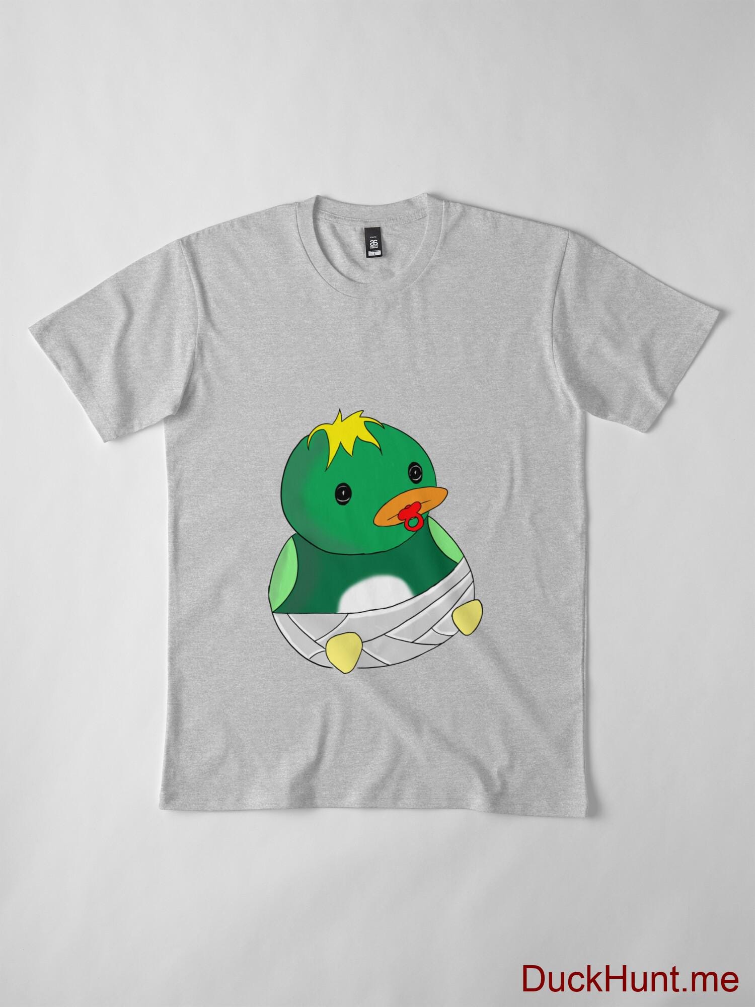 Baby duck Heather Grey Premium T-Shirt (Front printed) alternative image 3
