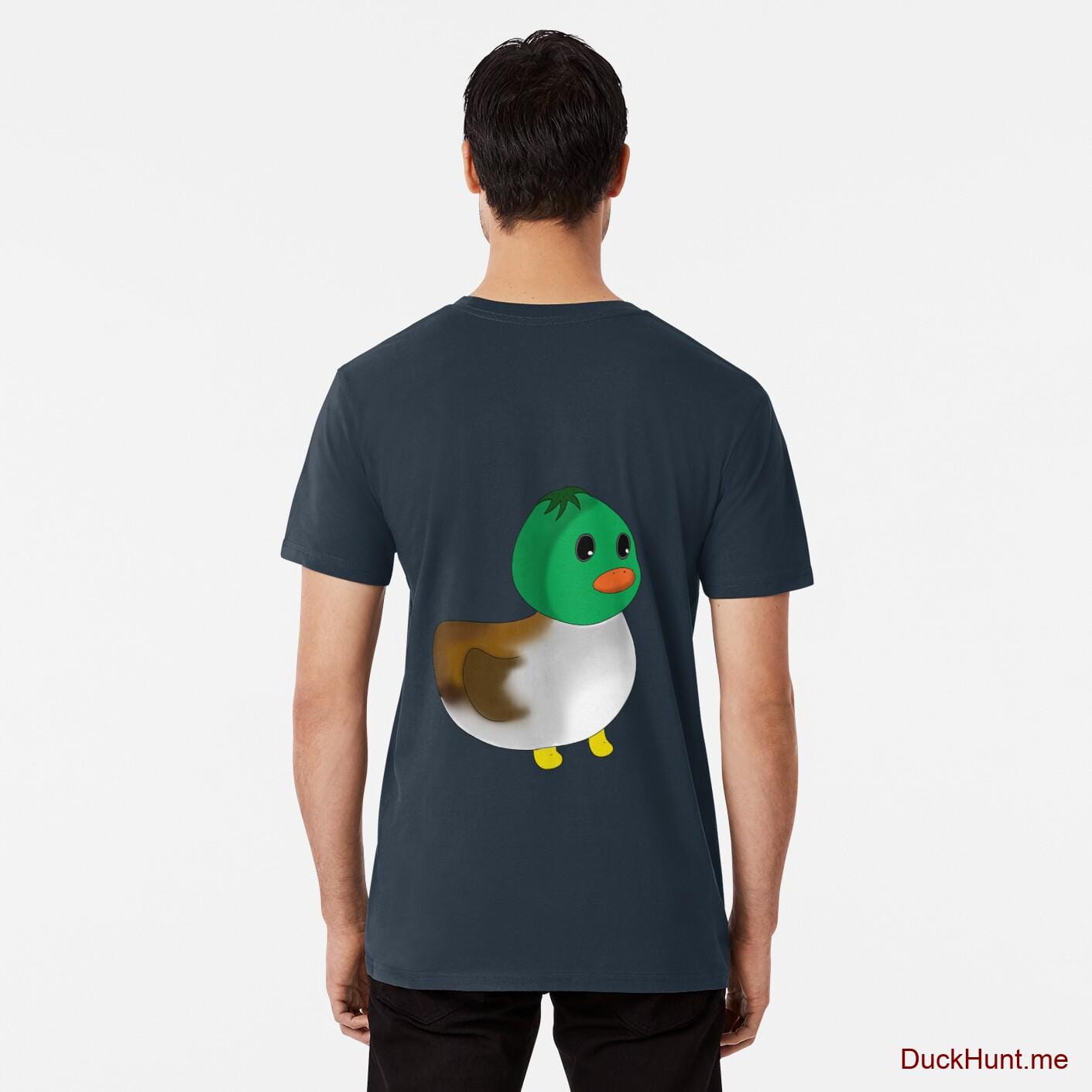 Normal Duck Navy Premium T-Shirt (Back printed)