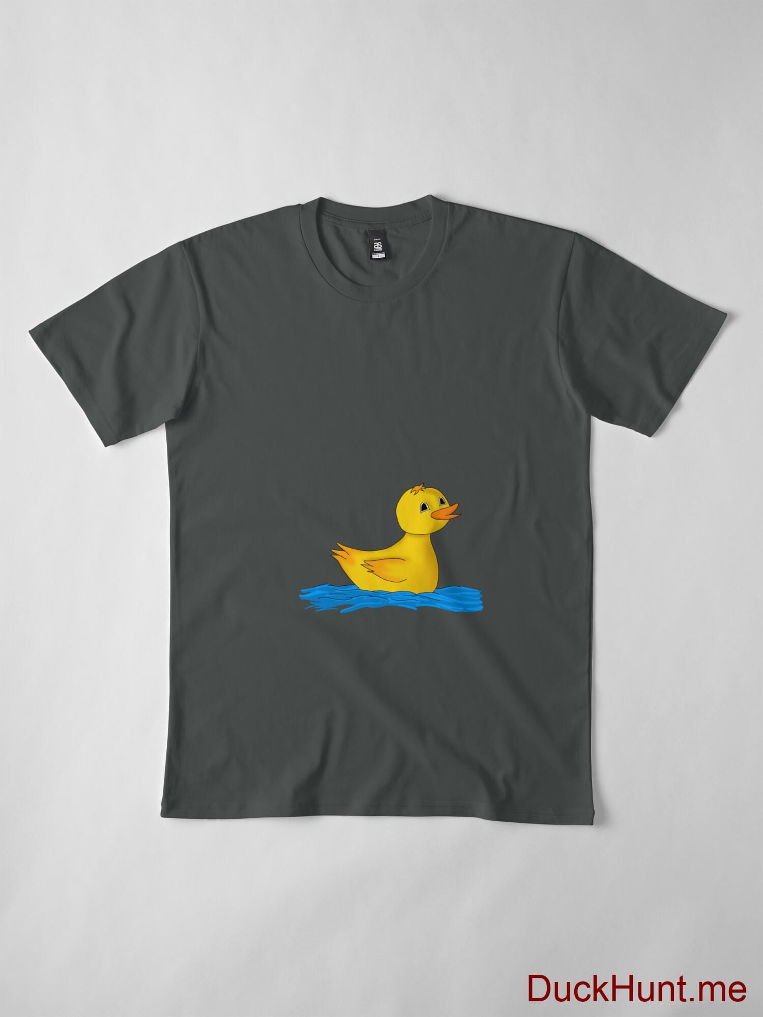 Plastic Duck Dark Grey Premium T-Shirt (Front printed) alternative image 3