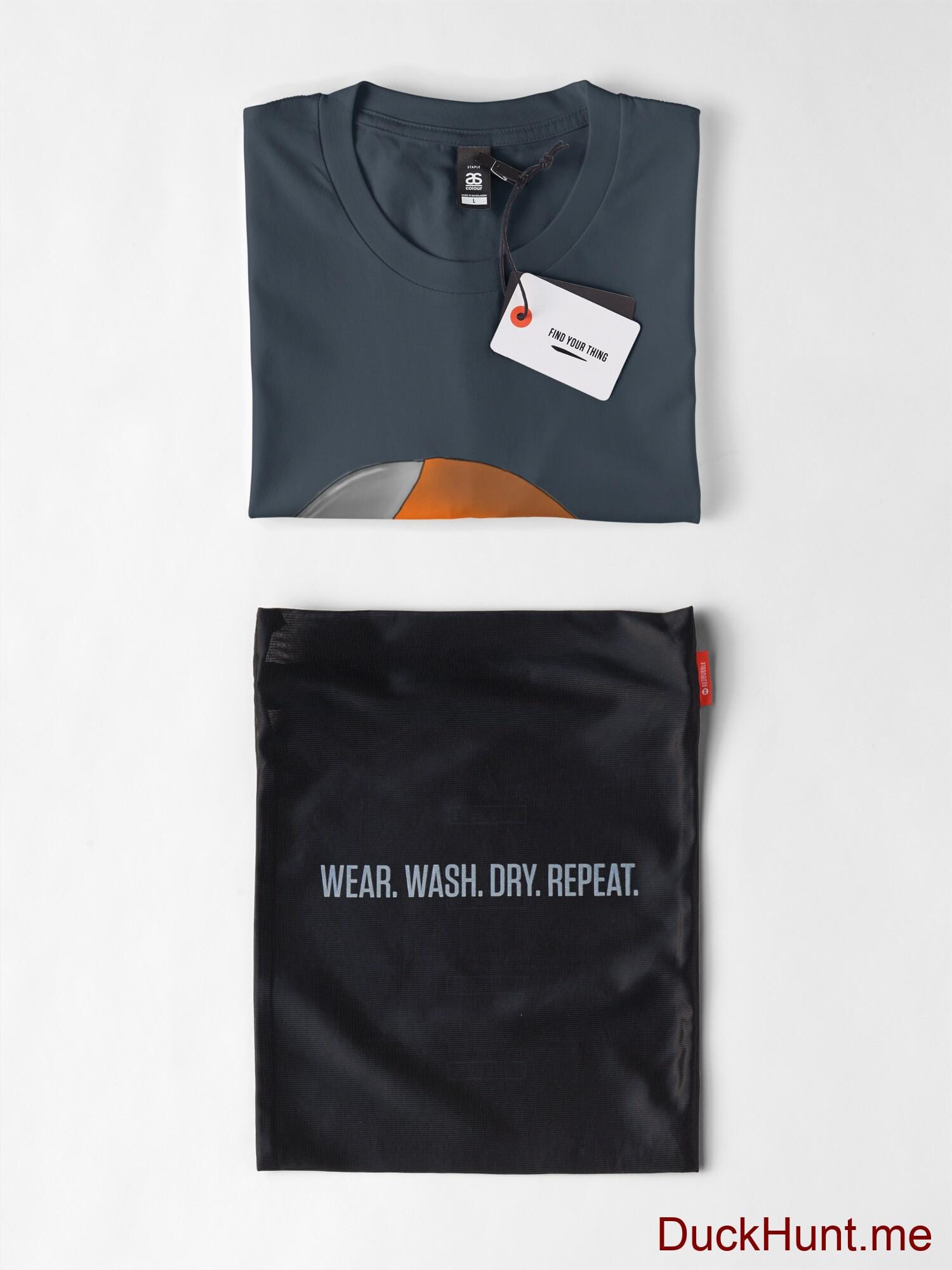 Mechanical Duck Heather Grey Premium T-Shirt (Back printed) alternative image 5