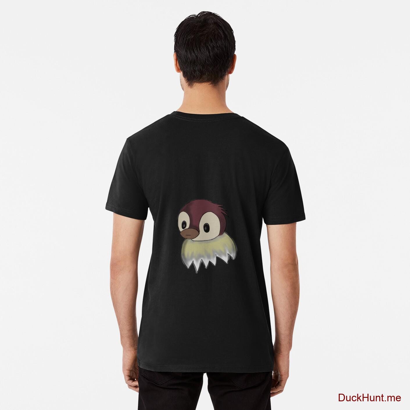 Ghost Duck (fogless) Black Premium T-Shirt (Back printed)