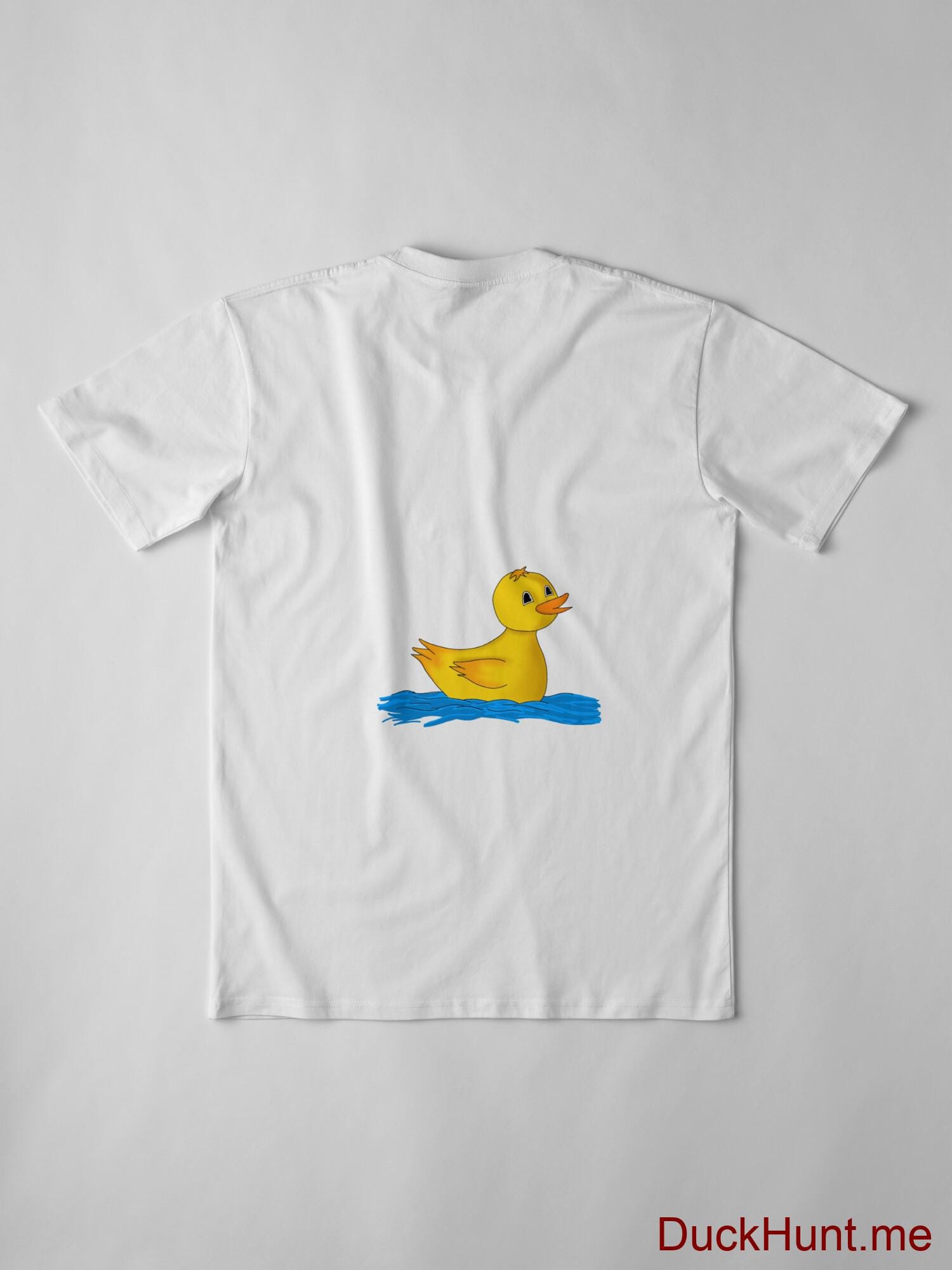 Plastic Duck White Premium T-Shirt (Back printed) alternative image 2