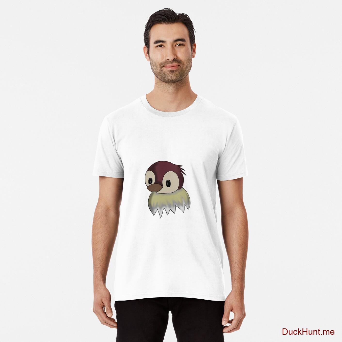 Ghost Duck (fogless) White Premium T-Shirt (Front printed)