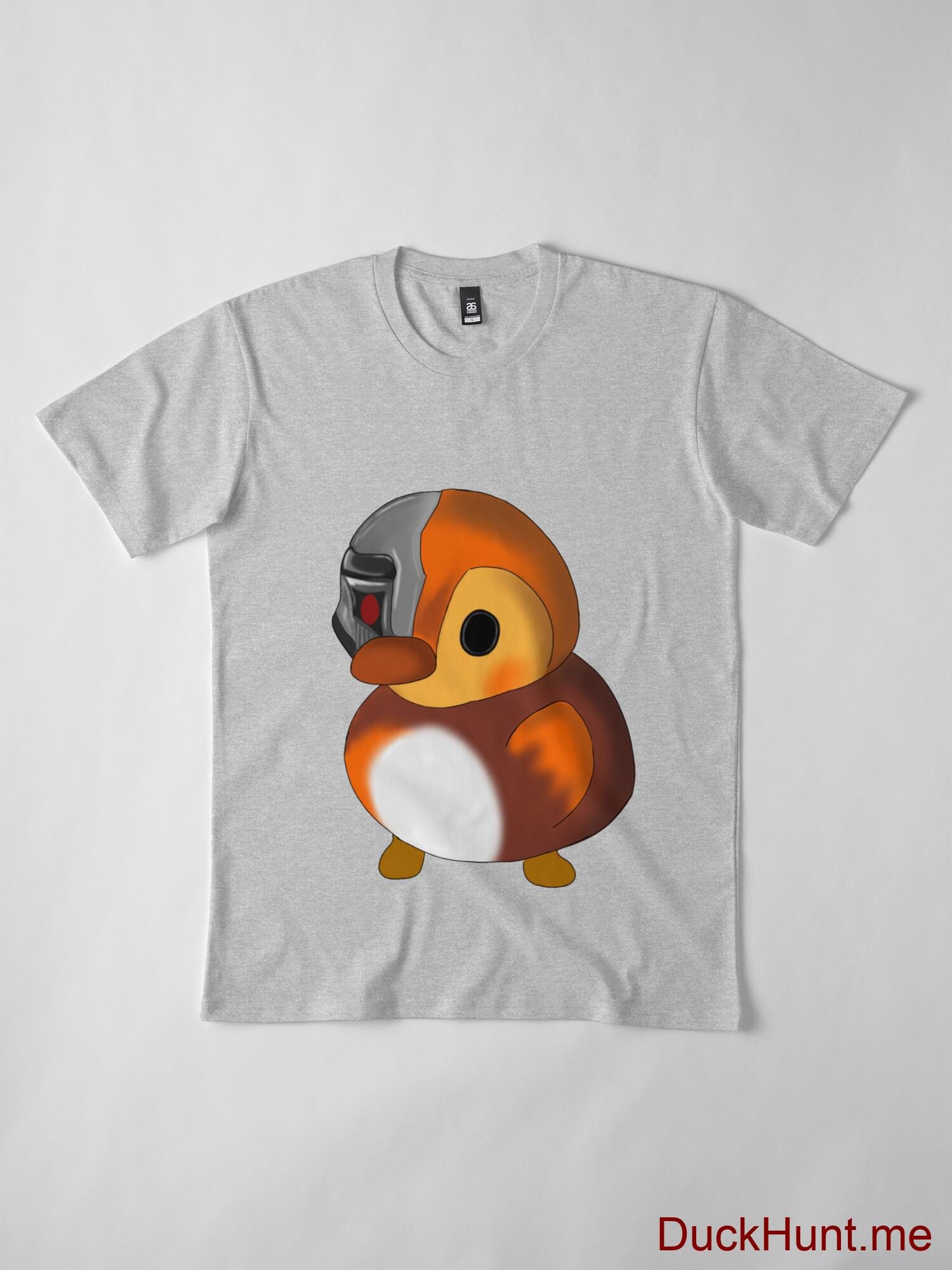 Mechanical Duck Heather Grey Premium T-Shirt (Front printed) alternative image 3