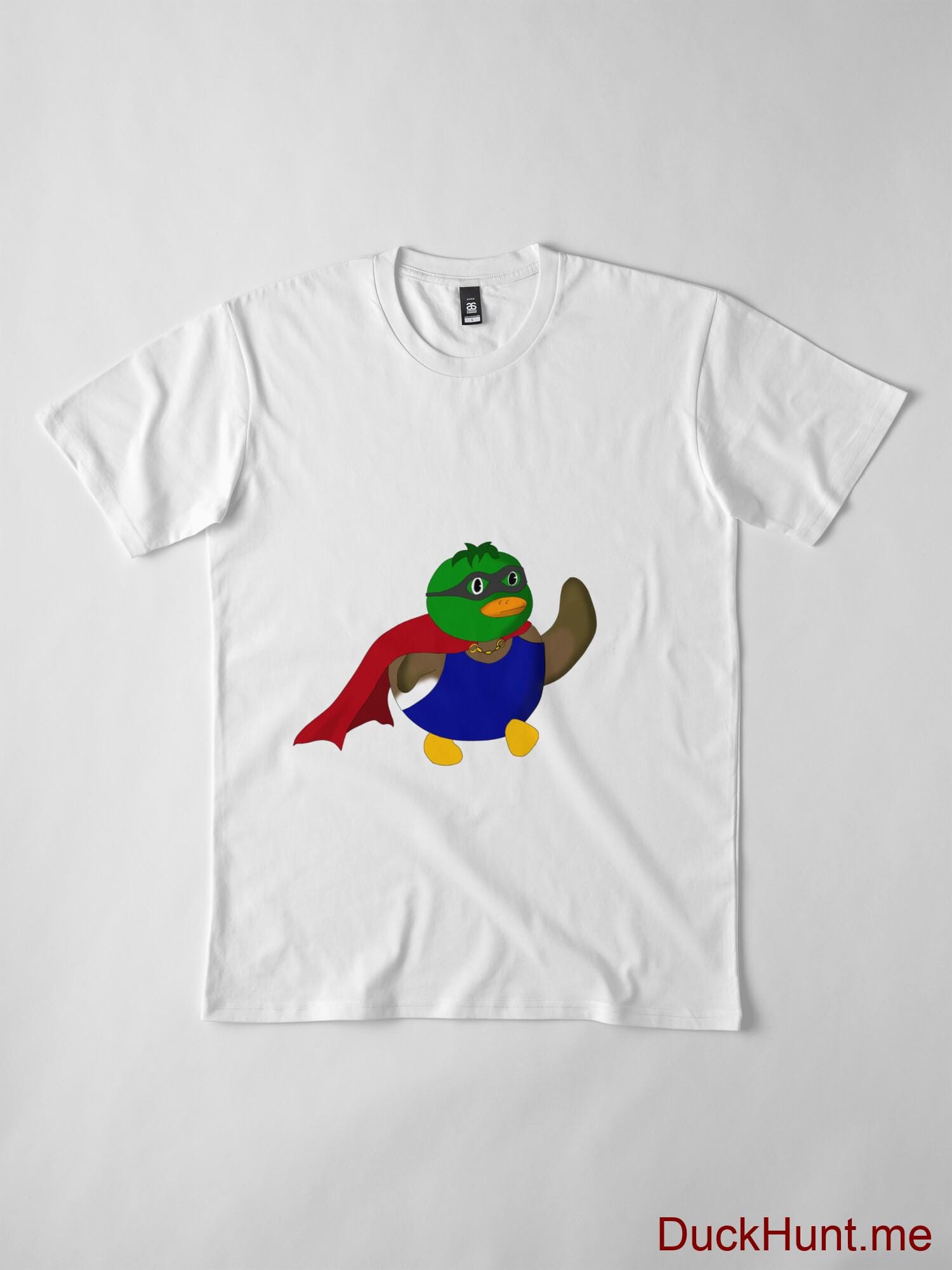 Alive Boss Duck White Premium T-Shirt (Front printed) alternative image 3