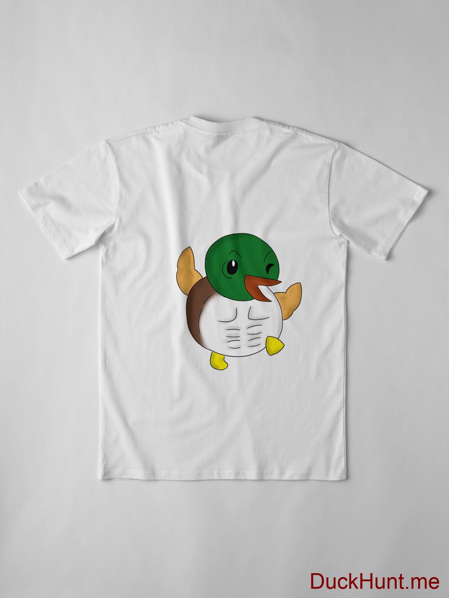 Super duck White Premium T-Shirt (Back printed) alternative image 2