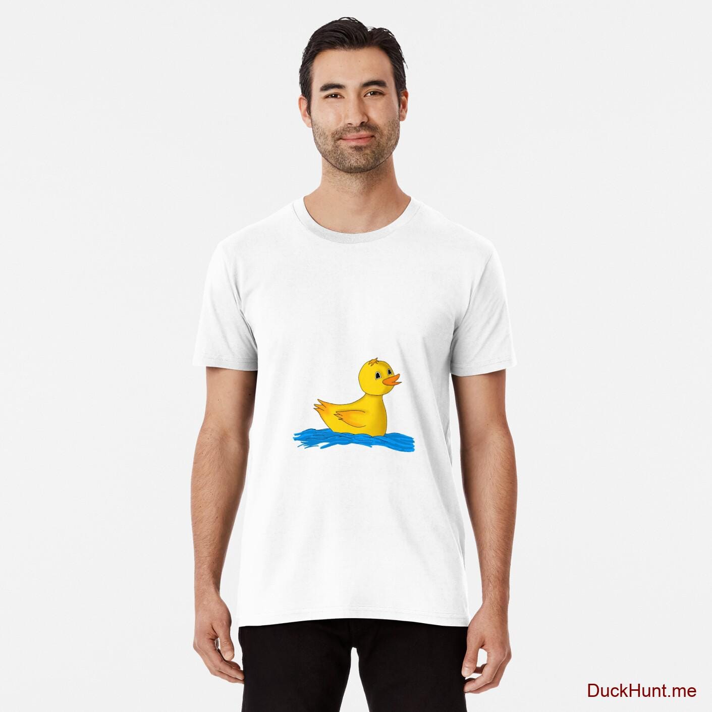 Plastic Duck White Premium T-Shirt (Front printed)