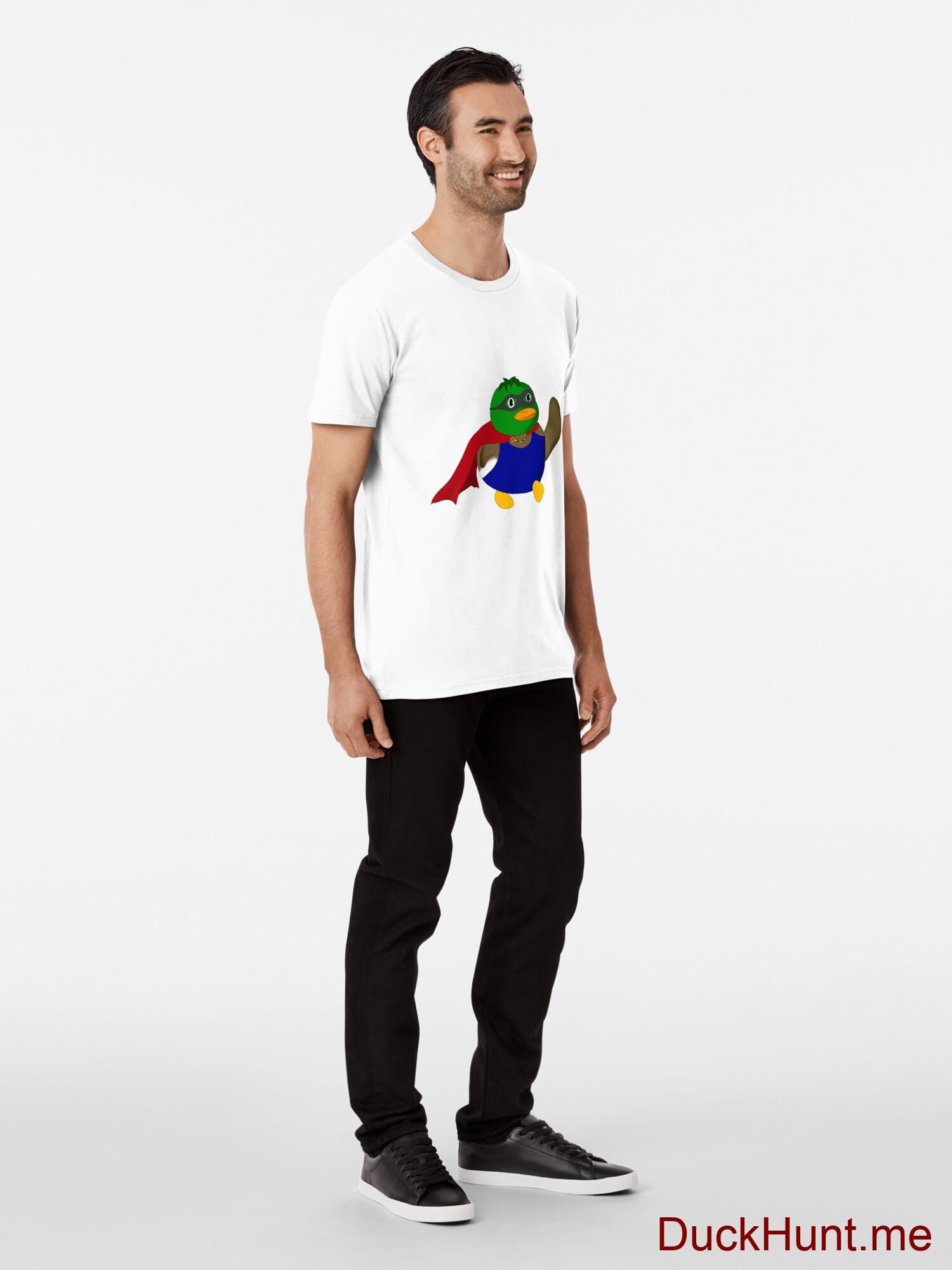 Alive Boss Duck White Premium T-Shirt (Front printed) alternative image 2