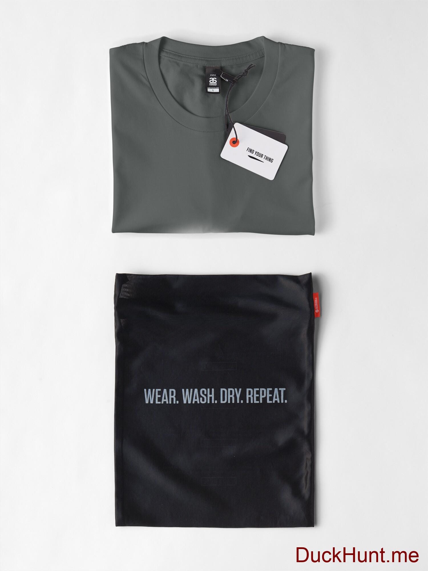 Ghost Duck (foggy) Dark Grey Premium T-Shirt (Front printed) alternative image 5