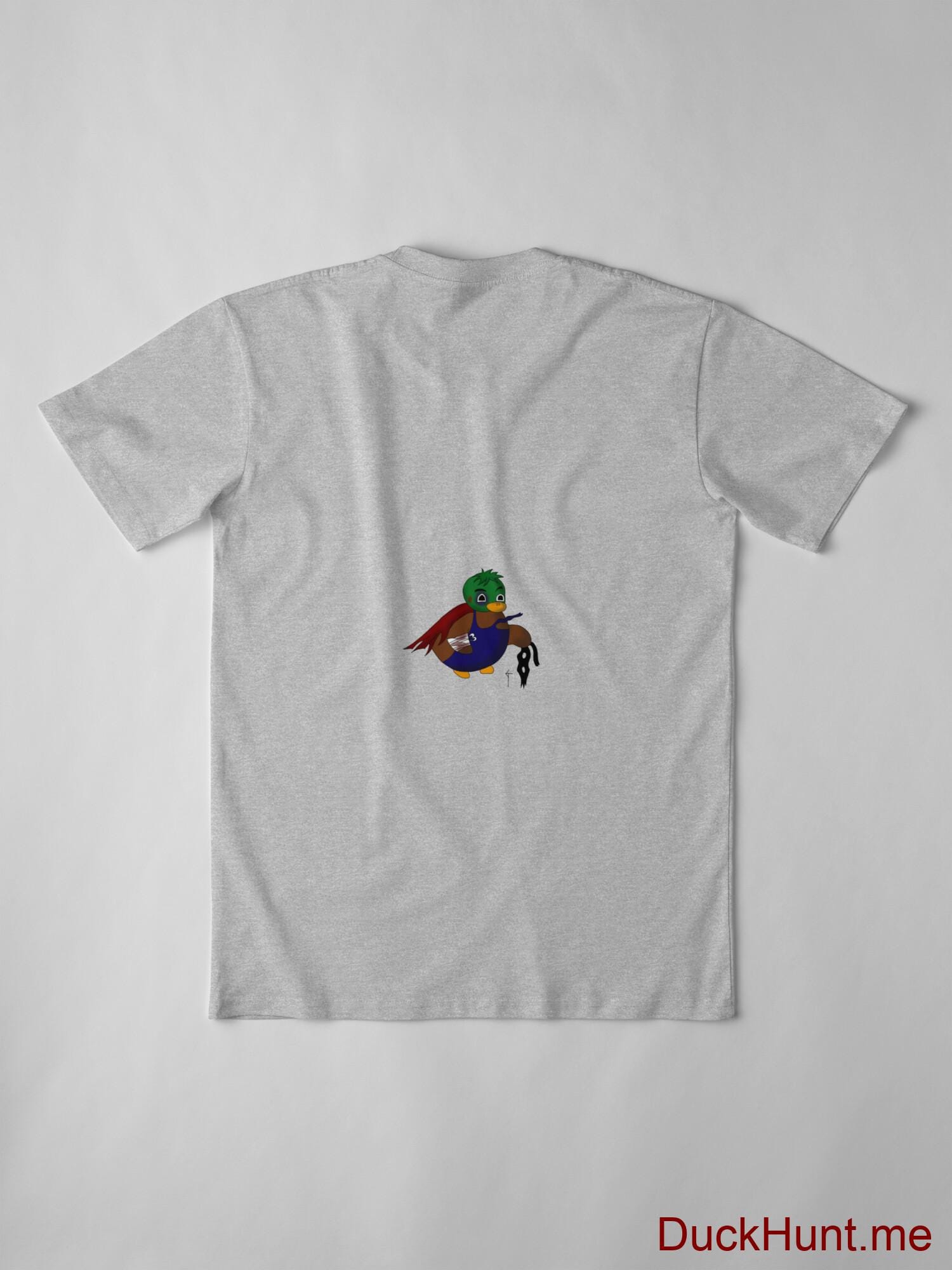 Dead DuckHunt Boss (smokeless) Heather Grey Premium T-Shirt (Back printed) alternative image 2