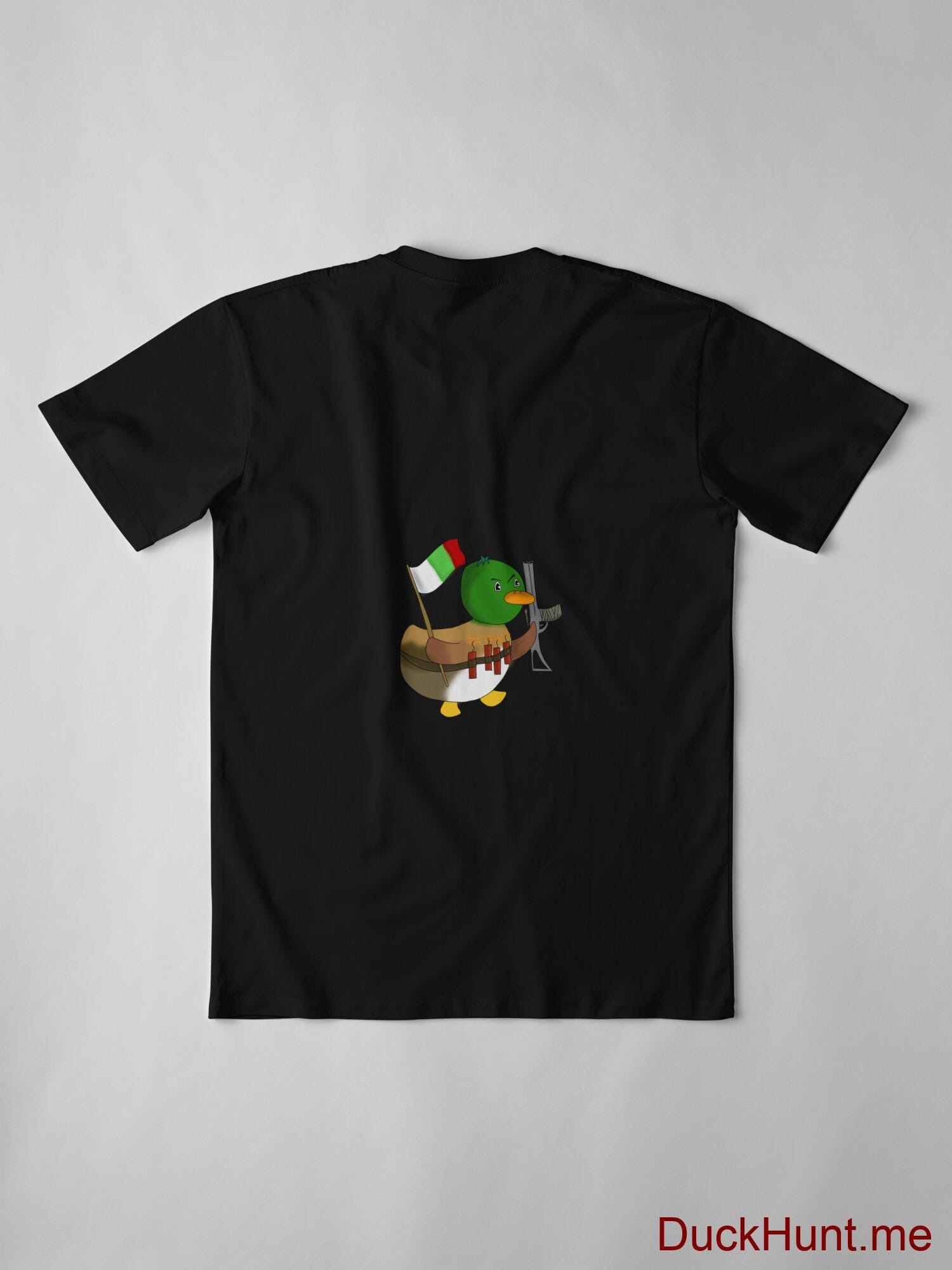 Kamikaze Duck Black Premium T-Shirt (Back printed) alternative image 2