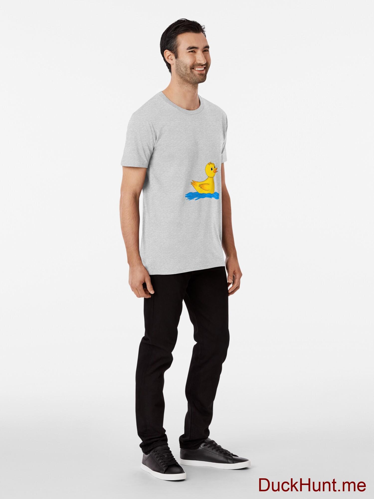 Plastic Duck Heather Grey Premium T-Shirt (Front printed) alternative image 2