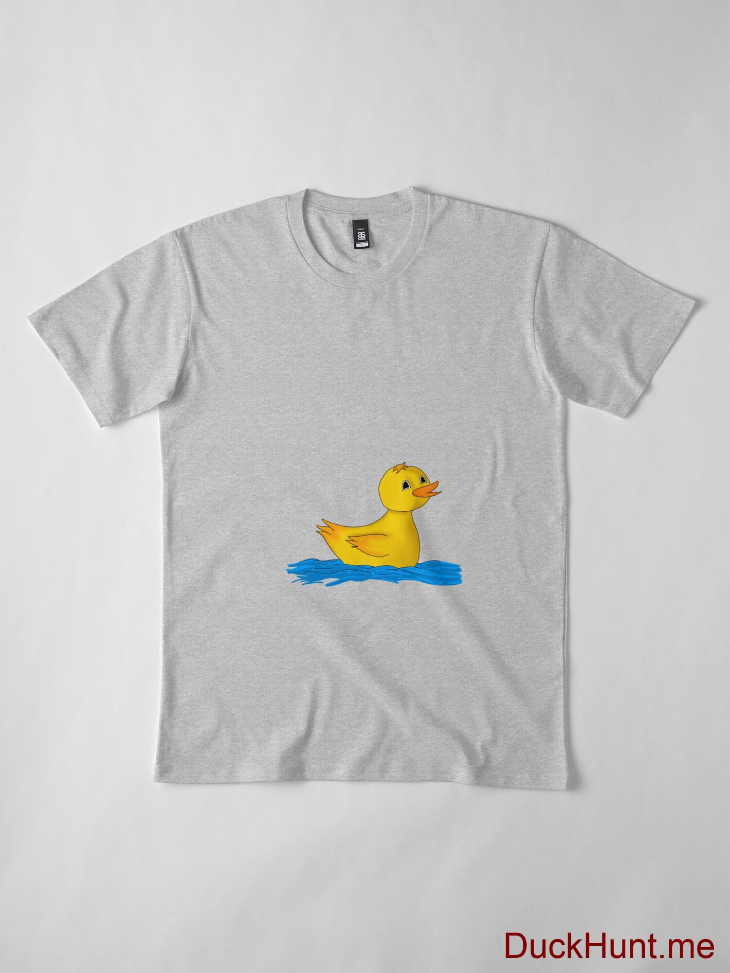 Plastic Duck Heather Grey Premium T-Shirt (Front printed) alternative image 3