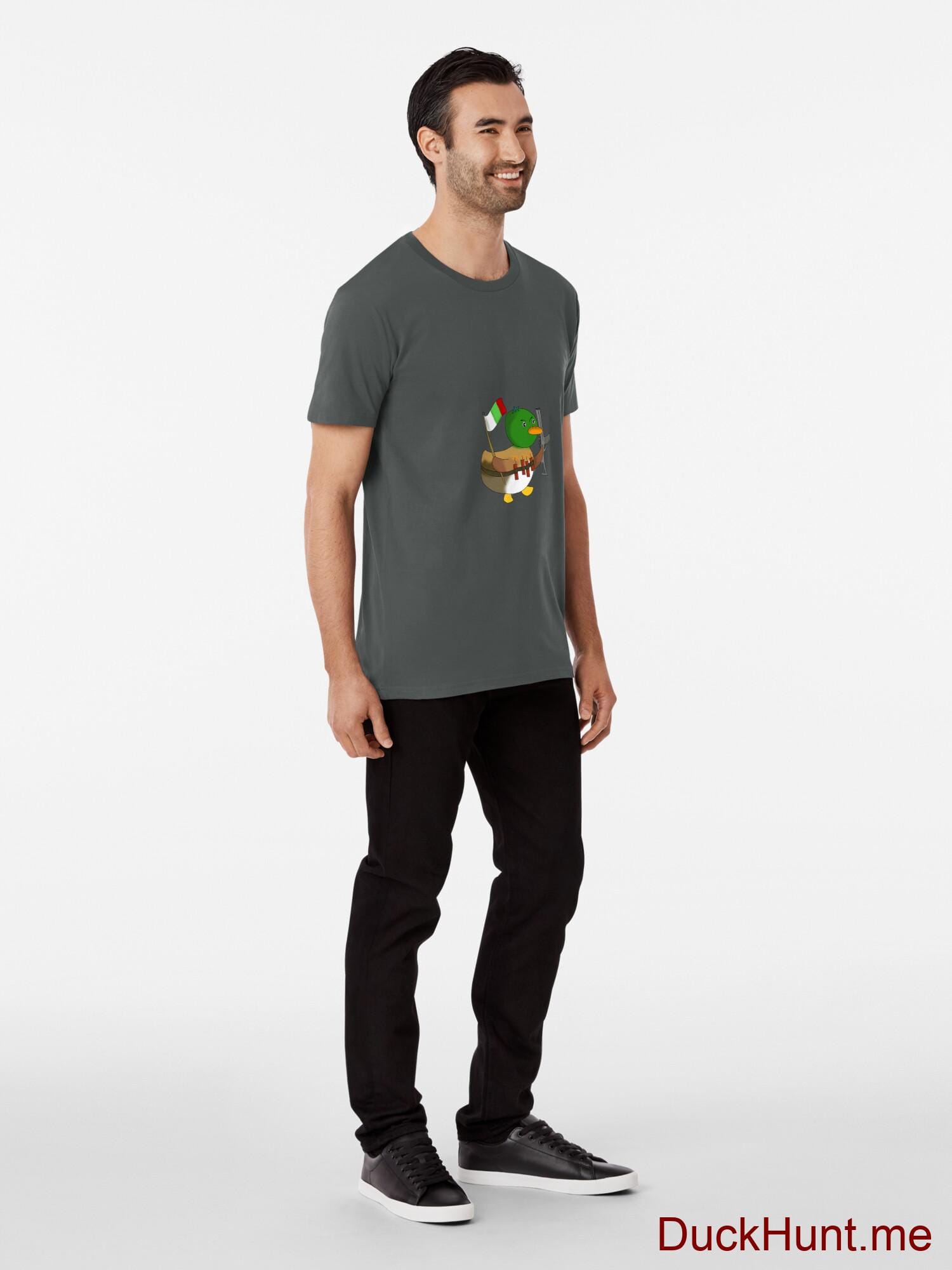 Kamikaze Duck Dark Grey Premium T-Shirt (Front printed) alternative image 2