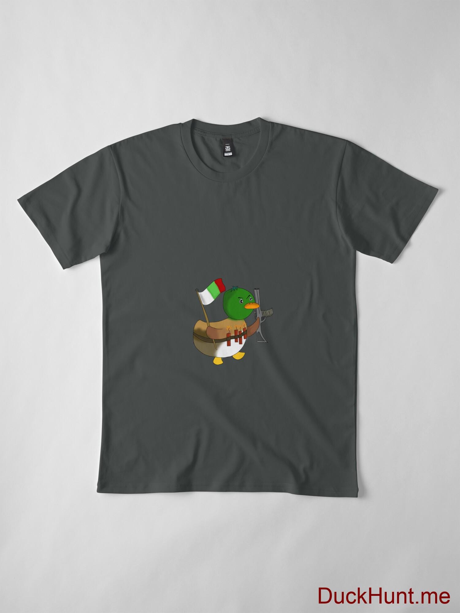 Kamikaze Duck Dark Grey Premium T-Shirt (Front printed) alternative image 3