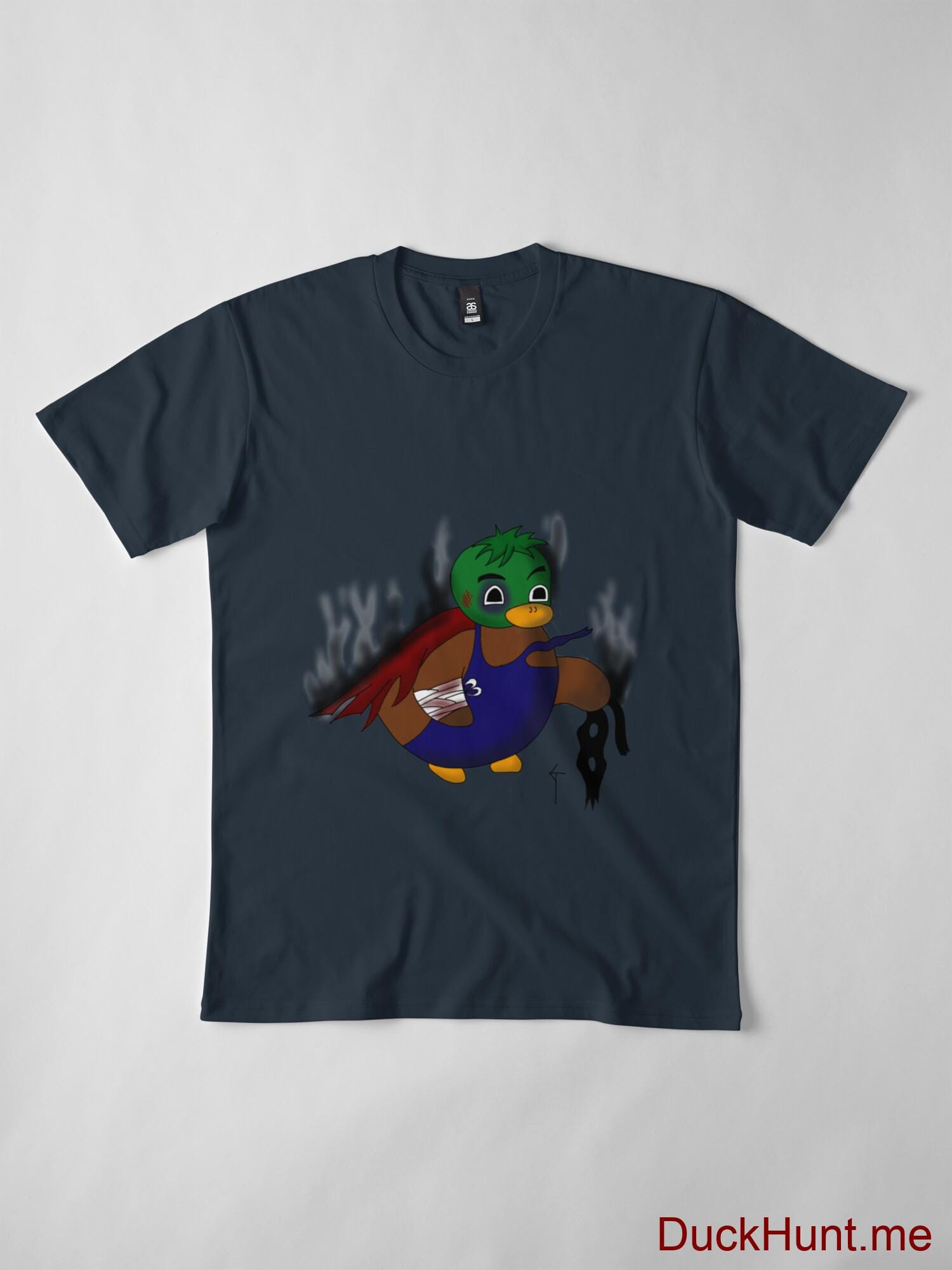 Dead Boss Duck (smoky) Navy Premium T-Shirt (Front printed) alternative image 3