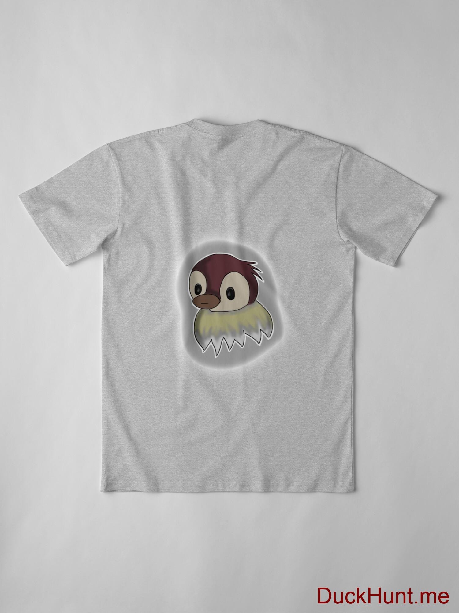 Ghost Duck (foggy) Heather Grey Premium T-Shirt (Back printed) alternative image 2