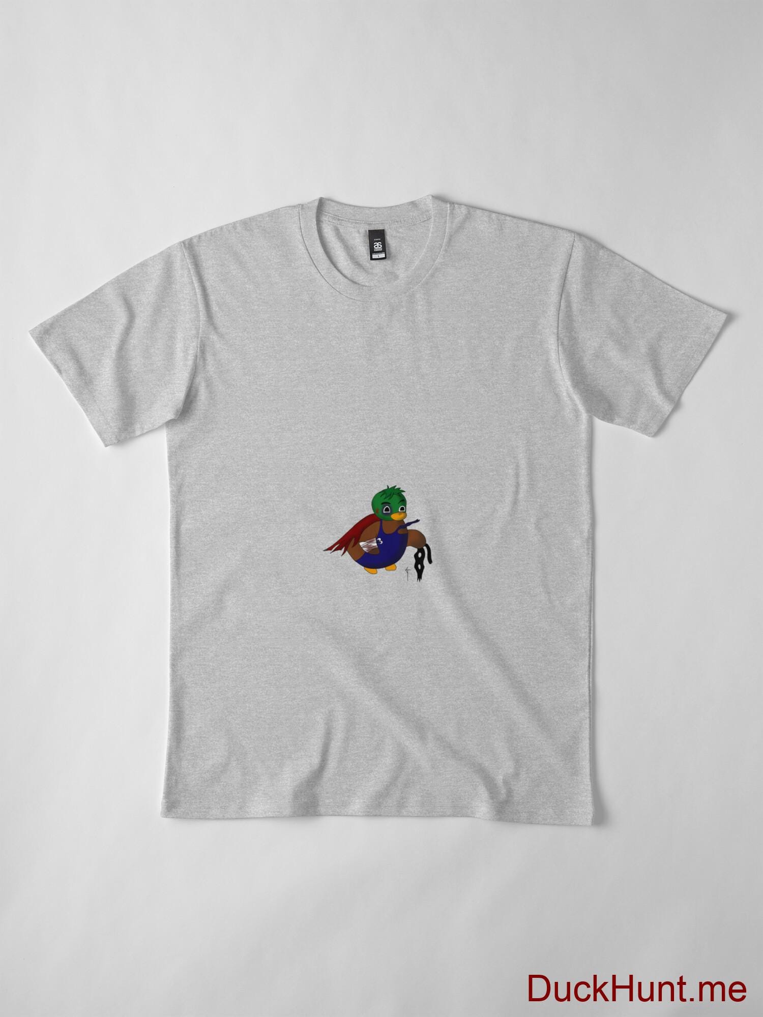 Dead DuckHunt Boss (smokeless) Heather Grey Premium T-Shirt (Front printed) alternative image 3