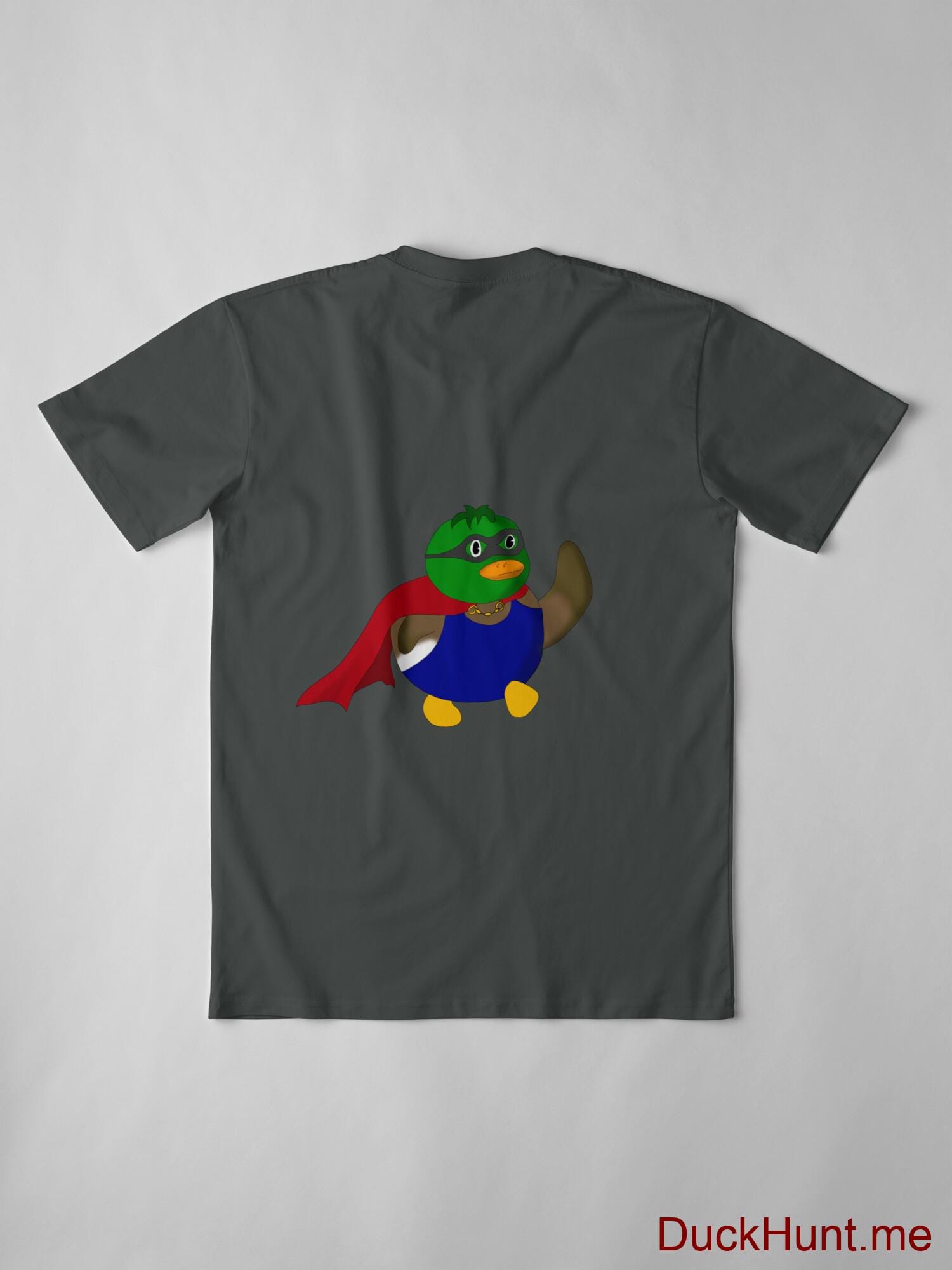 Alive Boss Duck Dark Grey Premium T-Shirt (Back printed) alternative image 2