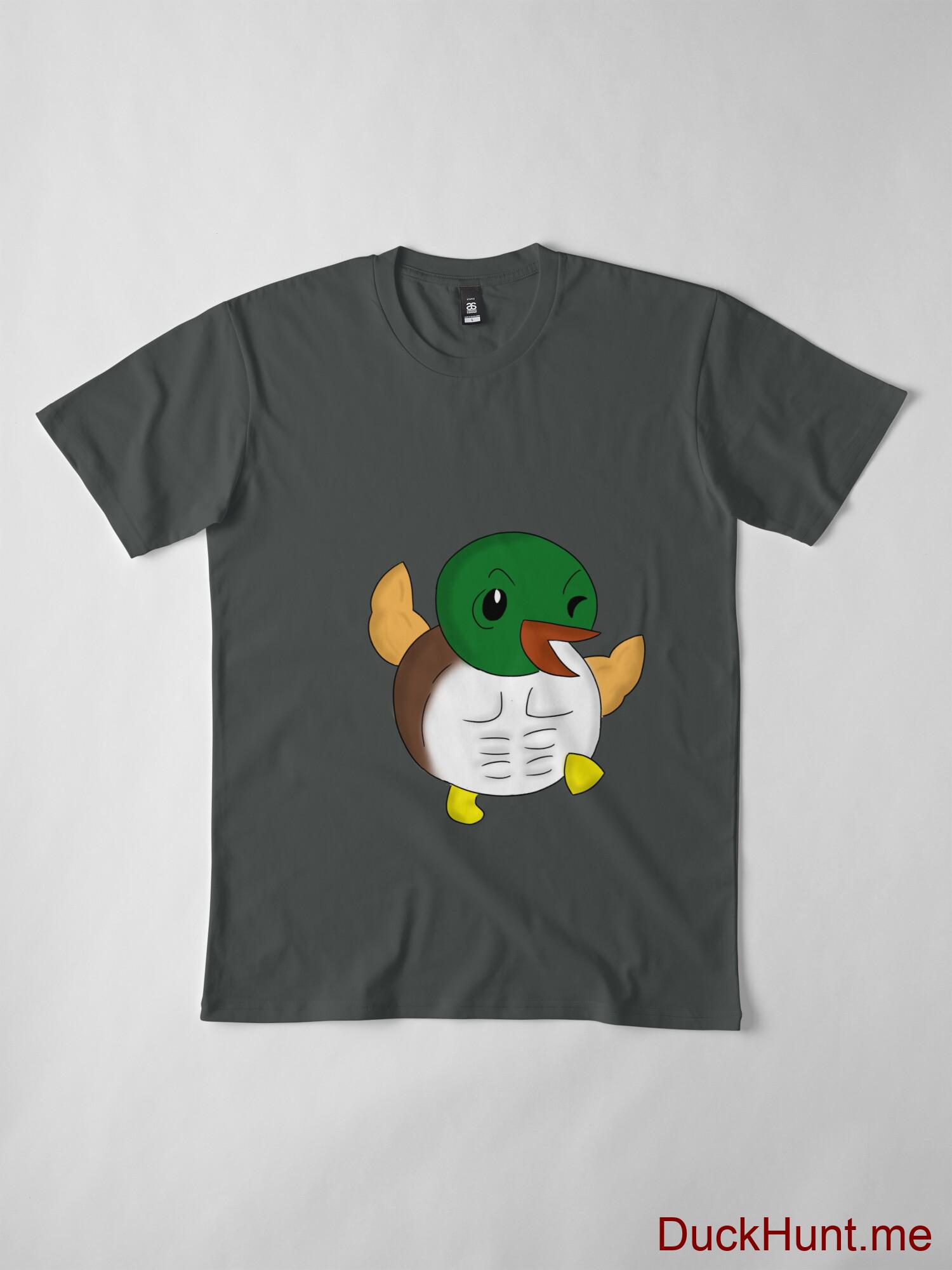 Super duck Dark Grey Premium T-Shirt (Front printed) alternative image 3