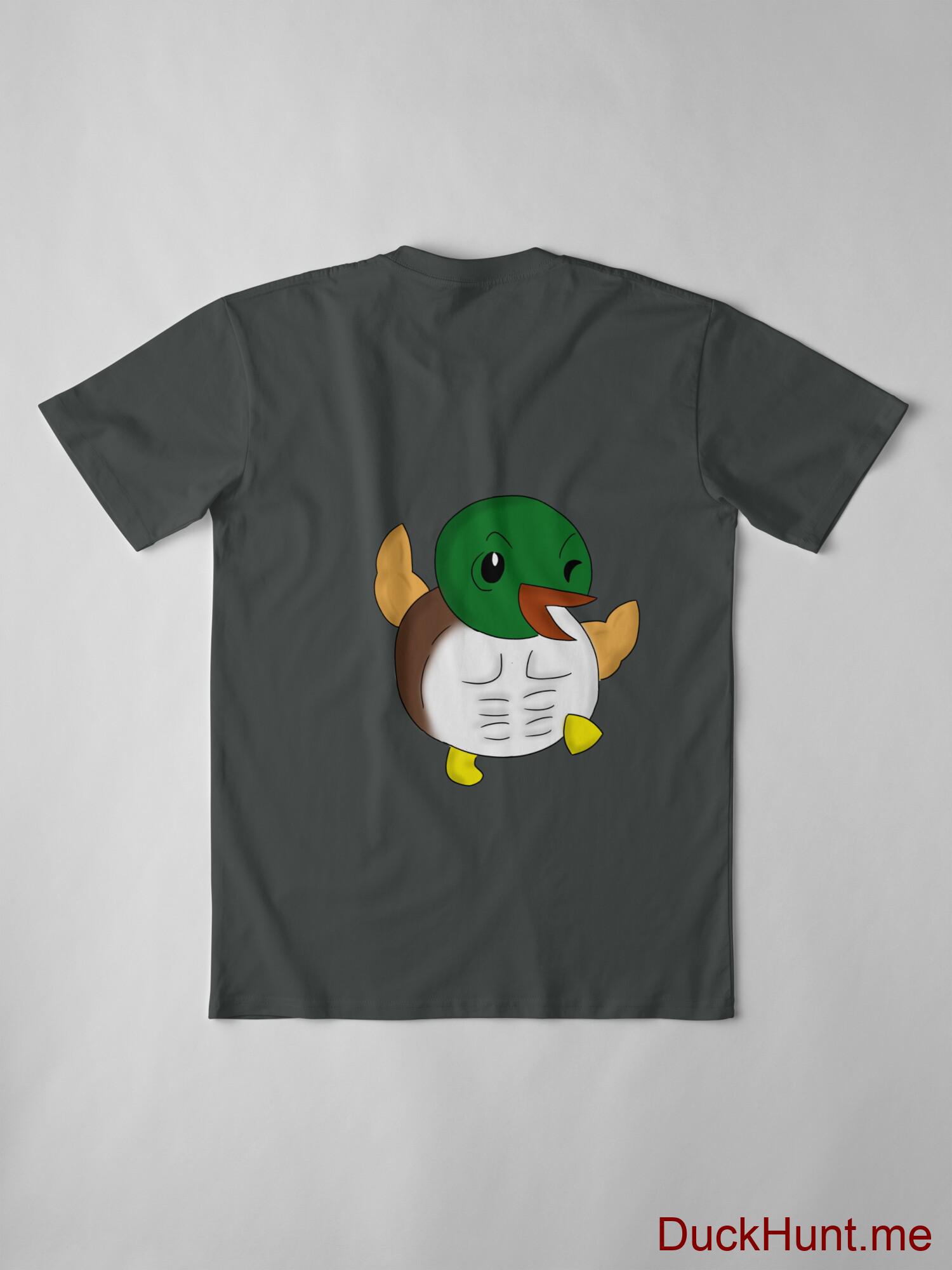 Super duck Dark Grey Premium T-Shirt (Back printed) alternative image 2