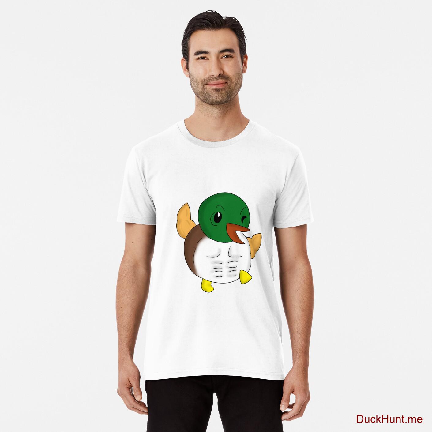 Super duck White Premium T-Shirt (Front printed)